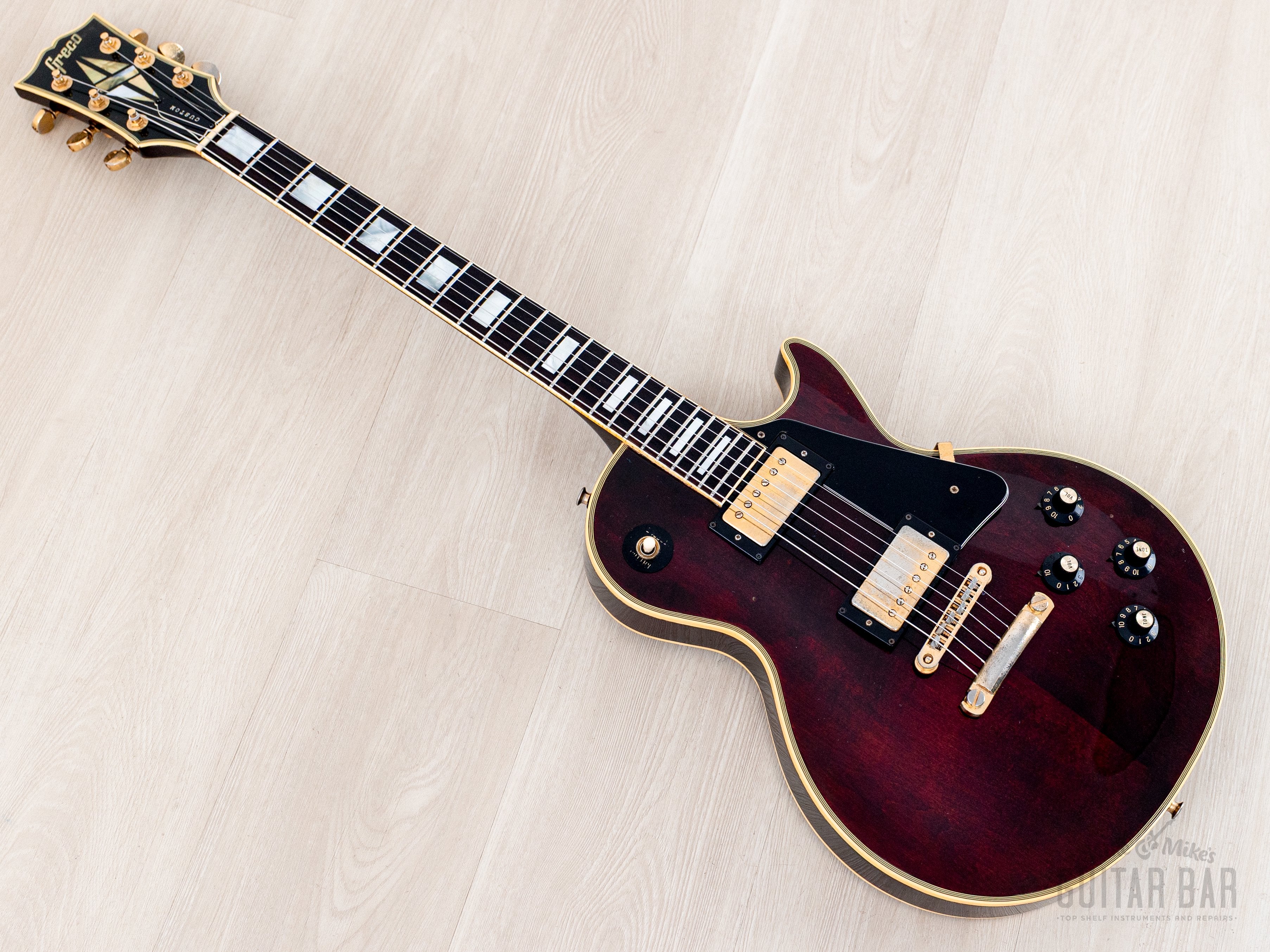 1976 Greco EG1000 Custom Wine Red, 100% Original w/ Maxon U-3000, Case