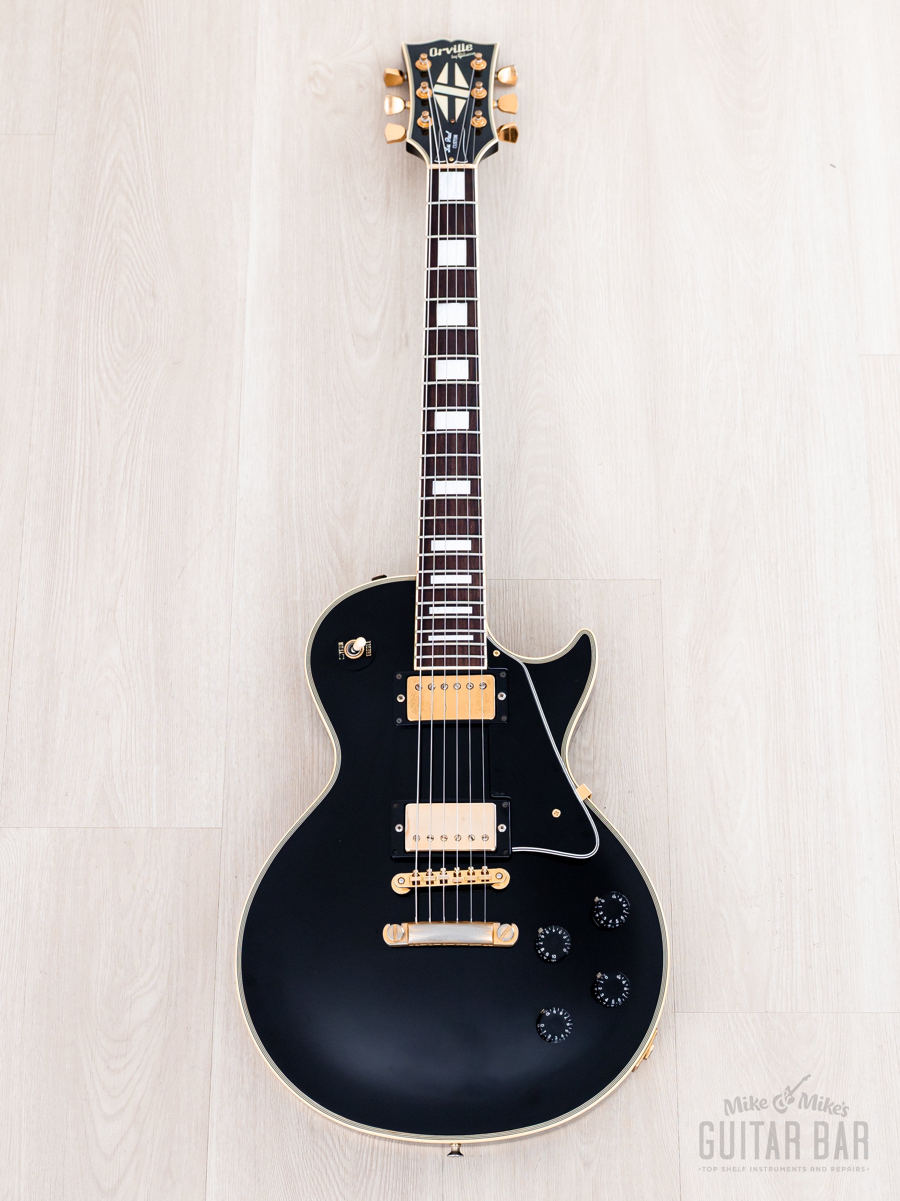 1989 Orville by Gibson Les Paul Custom LPC-EB Black Beauty w/ USA Bill