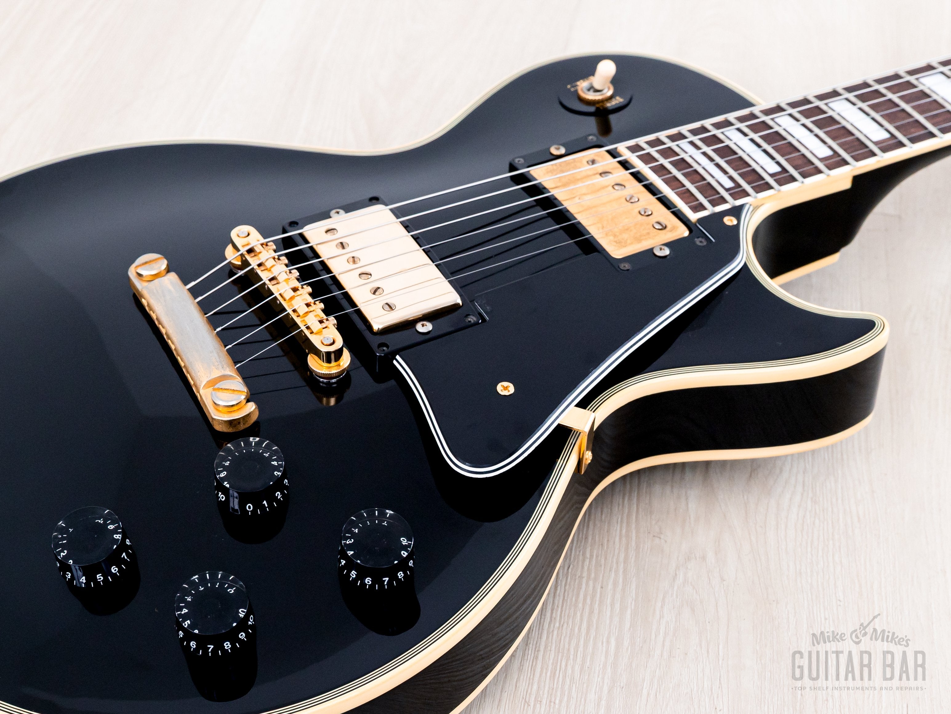 1989 Orville by Gibson Les Paul Custom LPC-EB Black Beauty w/ USA Bill