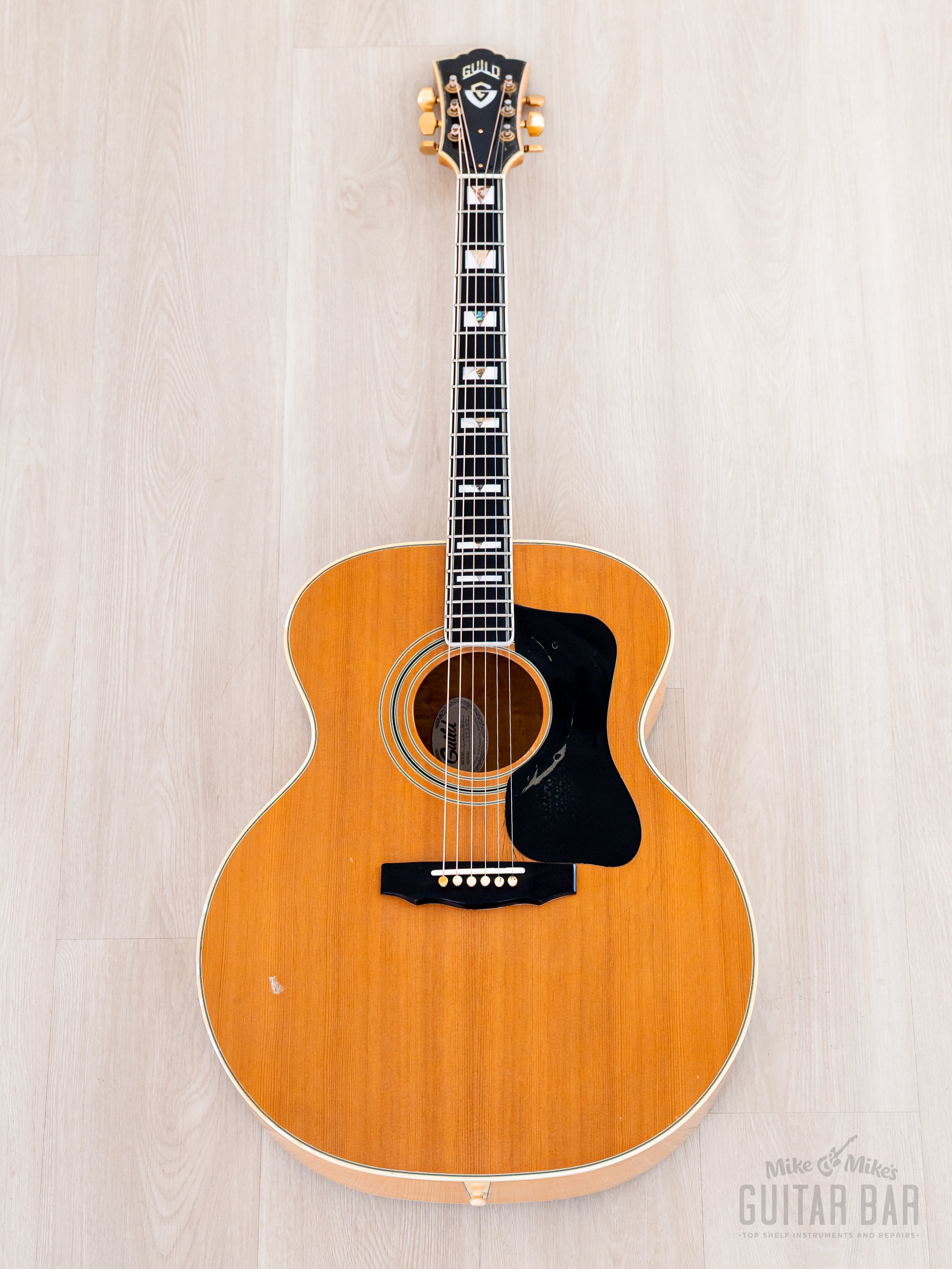 1978 Guild F-50 Jumbo Acoustic Guitar Blonde w/ Case, Westerly USA