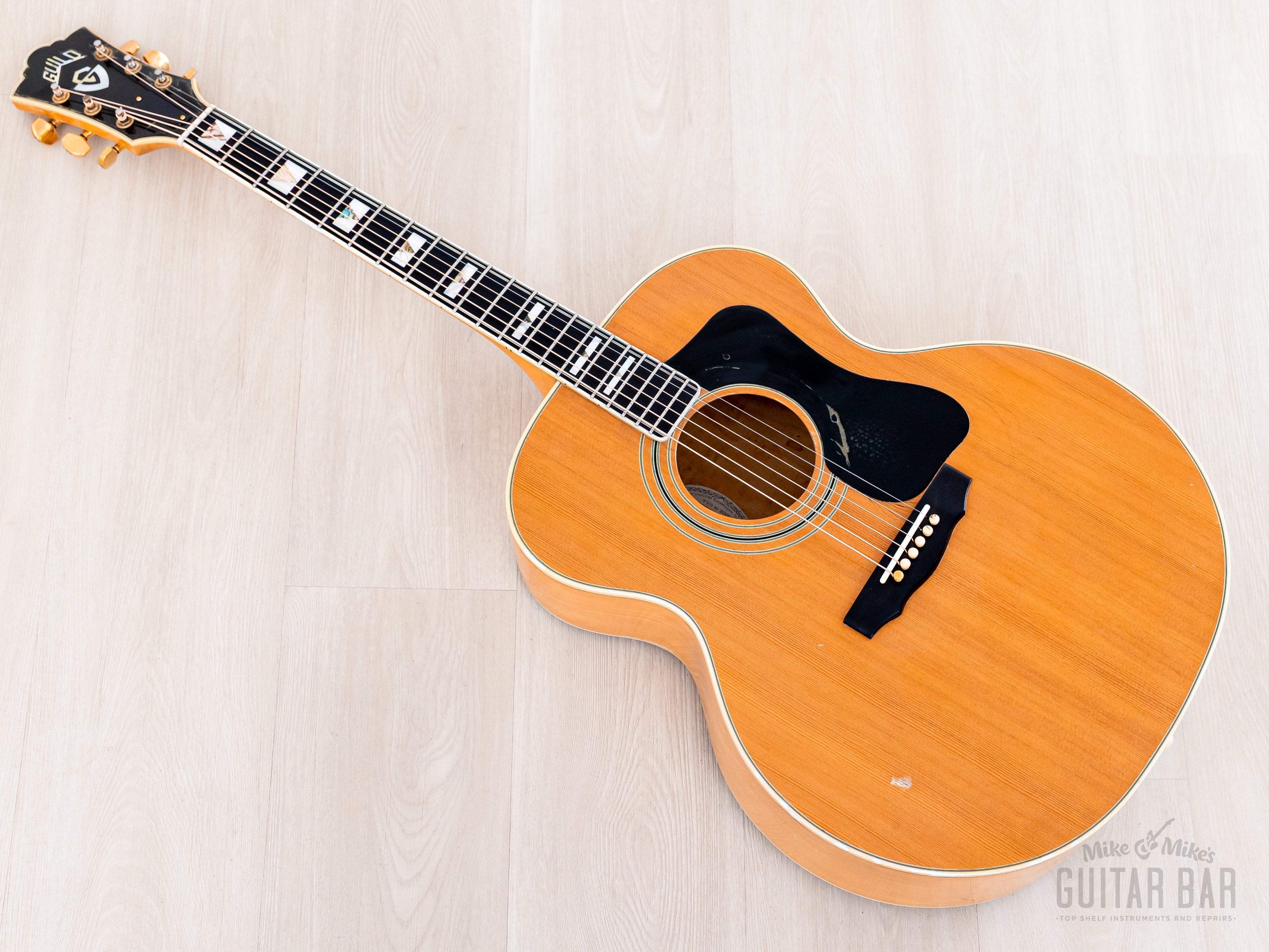 1978 Guild F-50 Jumbo Acoustic Guitar Blonde w/ Case, Westerly USA