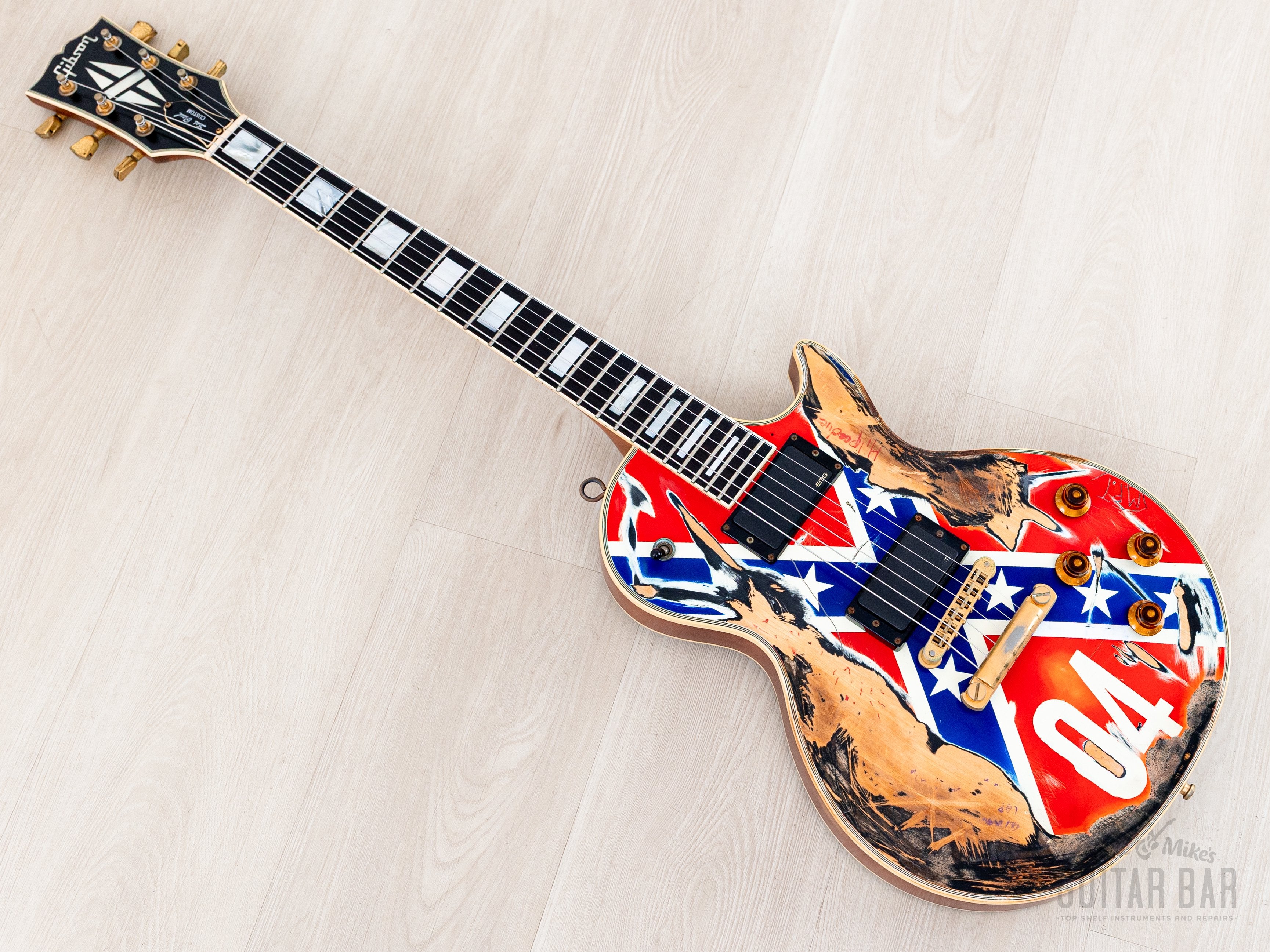1983 Gibson Les Paul Custom Zakk Wylde Rebel Relic w/ EMG, Case