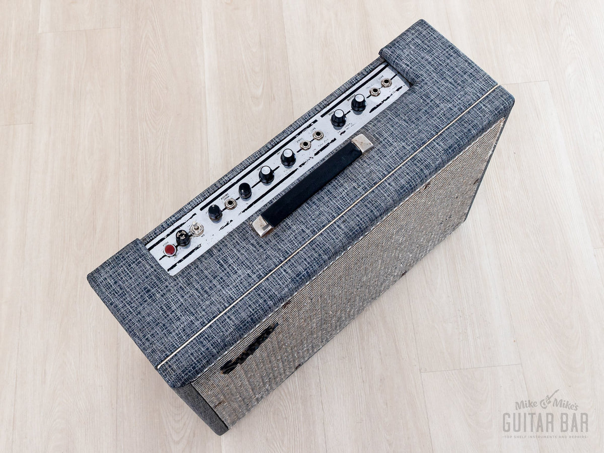 Supro Model 24 control panel, top angle