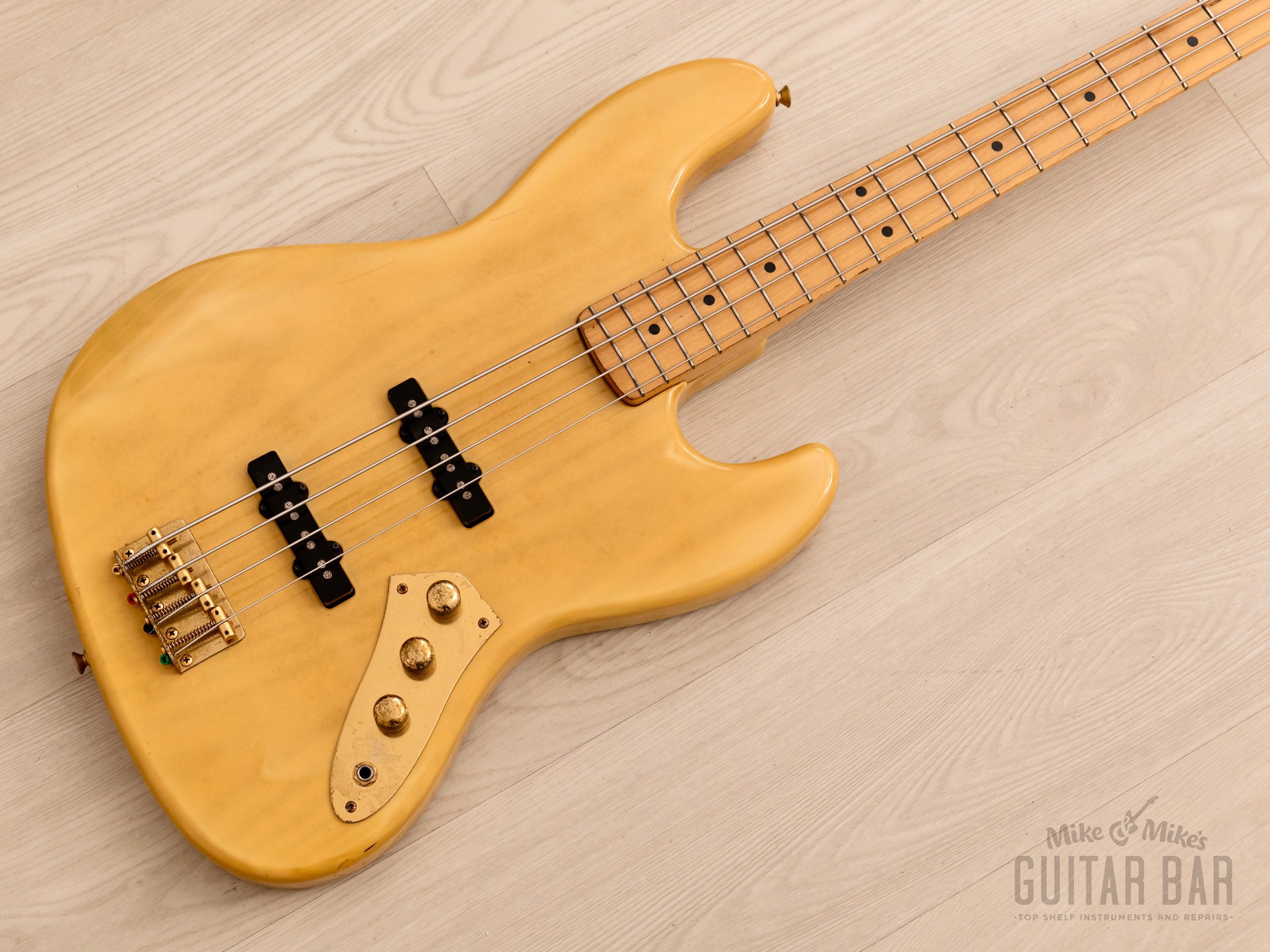 1989 Fender Jazz Bass Order Made JB62-60M Non-Catalog Blonde w/ Gold  Hardware, Japan MIJ Fujigen