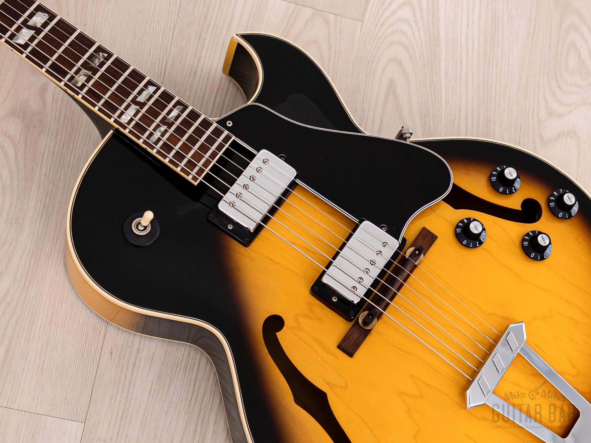 1976 Gibson ES-175 D Vintage Electric Guitar Tobacco Sunburst, Collector-Grade w/ T Tops, Case
