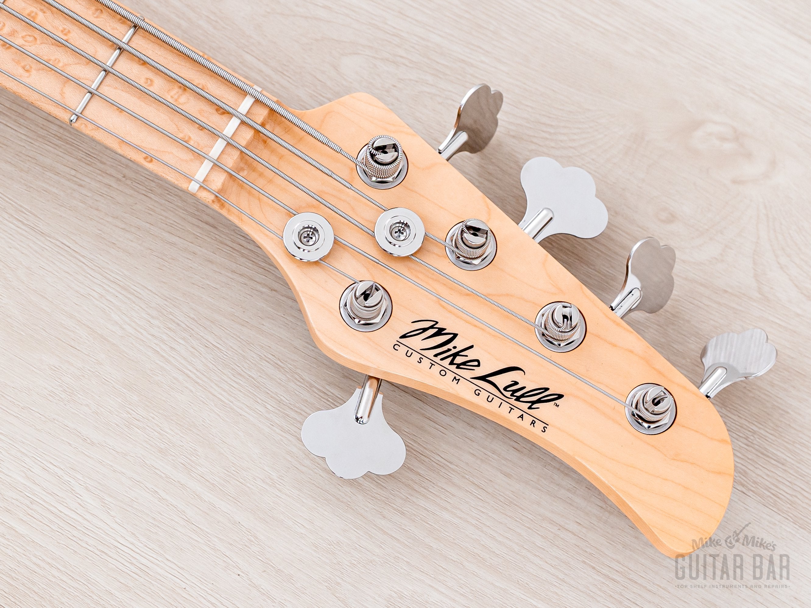 2024 Mike Lull Custom Guitars V5 5-String Jazz Bass Black Pearl w/ Han