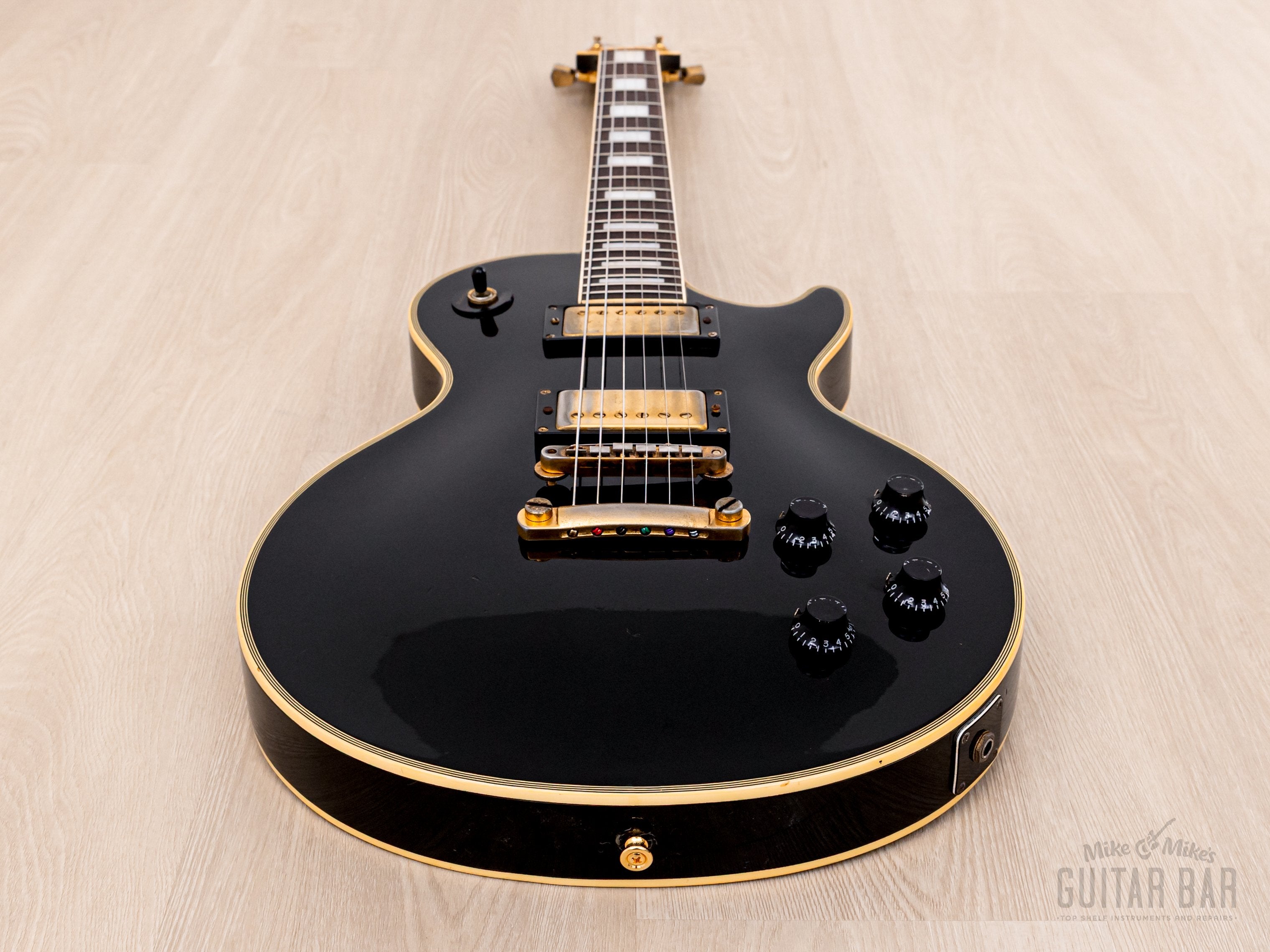 1989 Burny RLC-60 Custom Black Beauty Mahogany Top w/ VH-3 Humbuckers, Japan Fernandes
