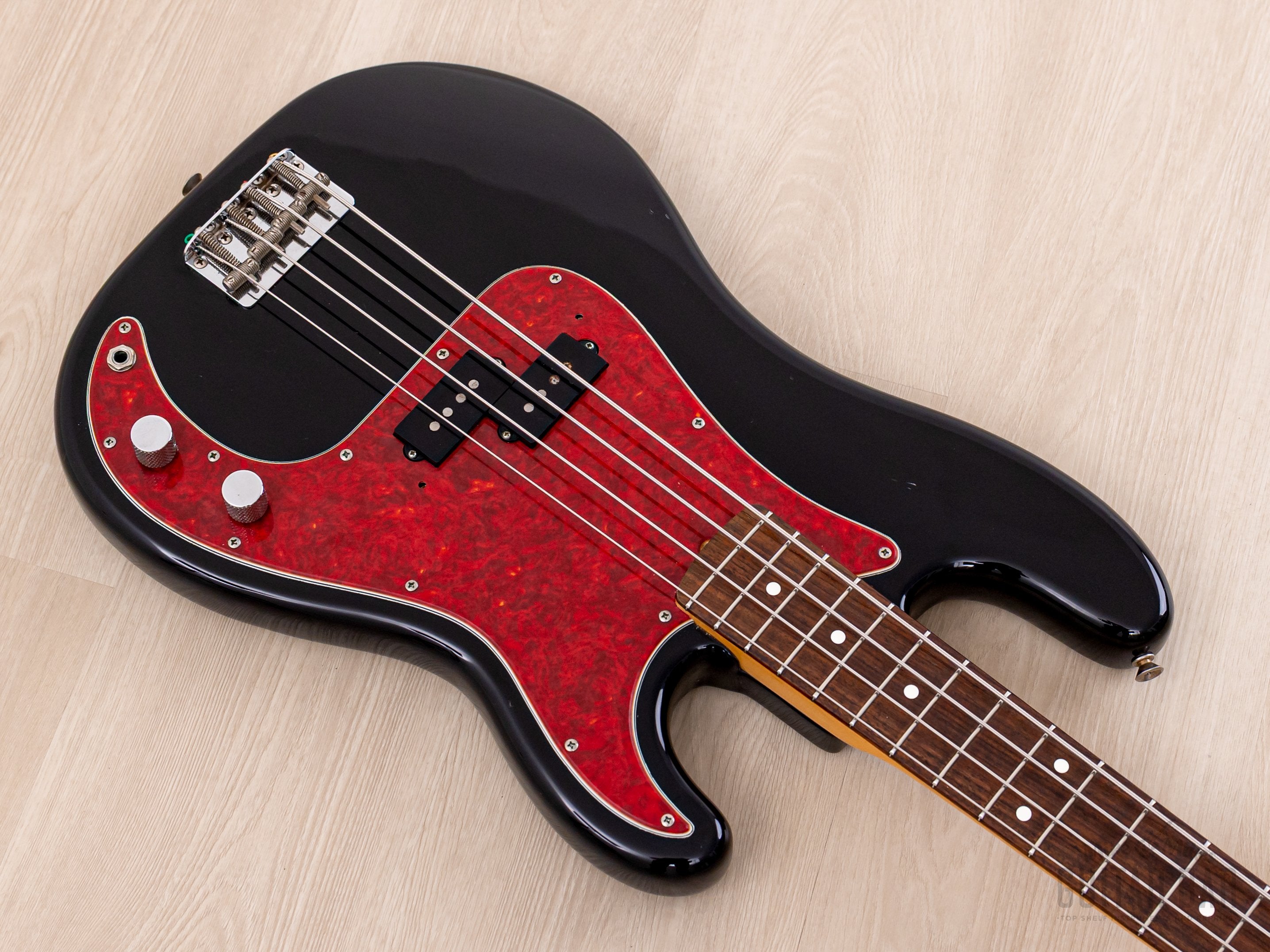 1983 Squier by Fender JV Precision Bass '62 Vintage Reissue SPB-50 Black w/ Case, Japan MIJ Fujigen