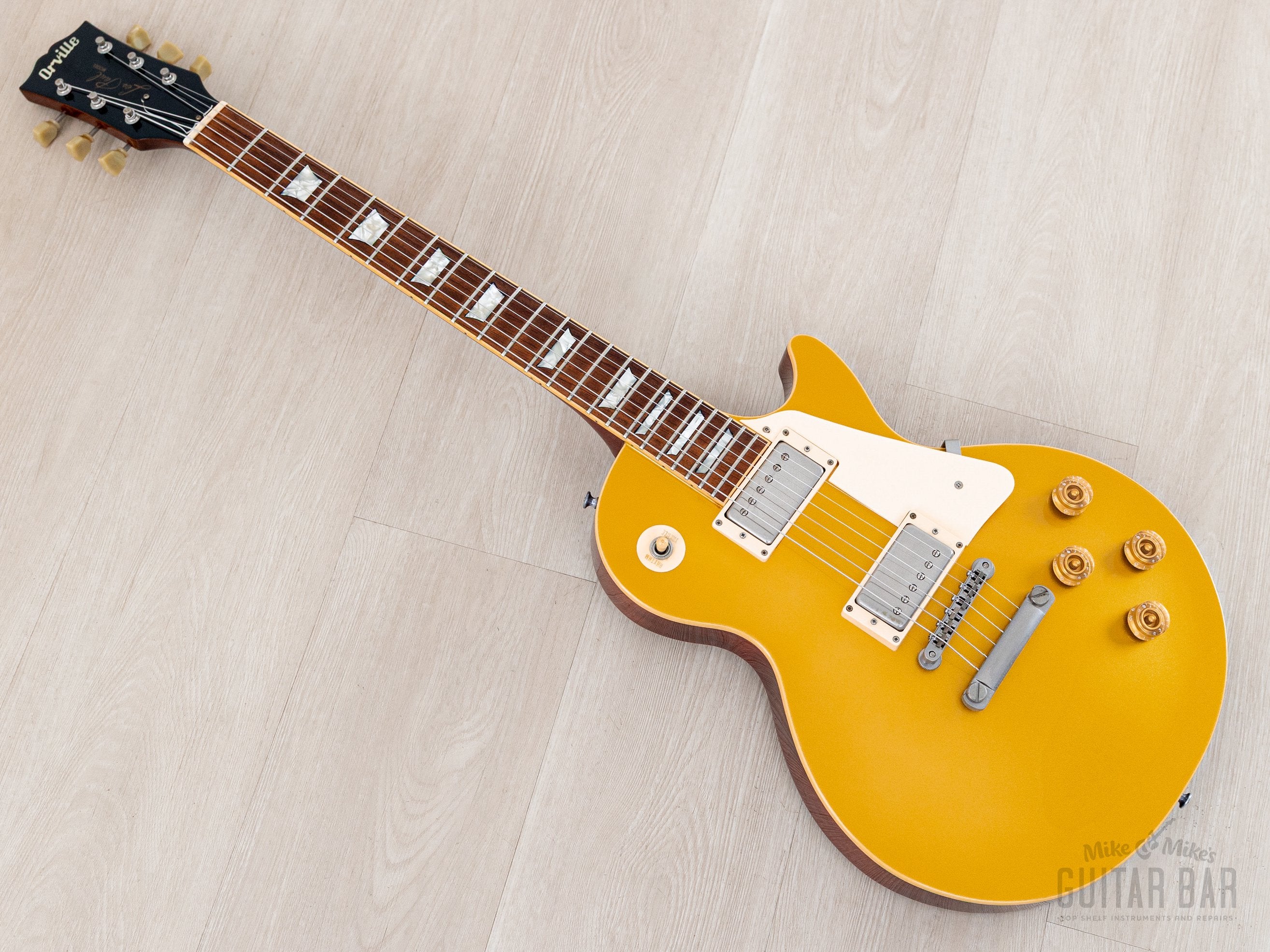 Orville Les Paul Gold Top ゴールドトップ 1998 Orville Les Paul Standard LPS-75 Goldtop 100% Original w/ Case, J