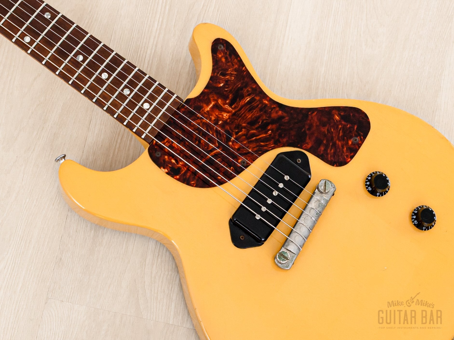 1996 Gibson Limited Edition Les Paul Junior Double Cut TV Yellow Yamano-Spec w/ ThroBak, Case