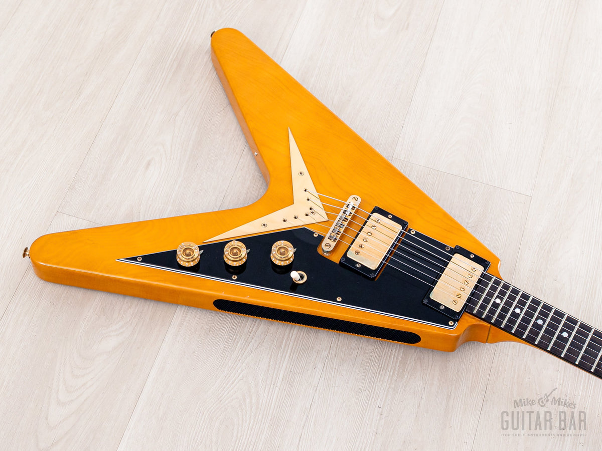 Greco FV-900 Flying V body, angled front