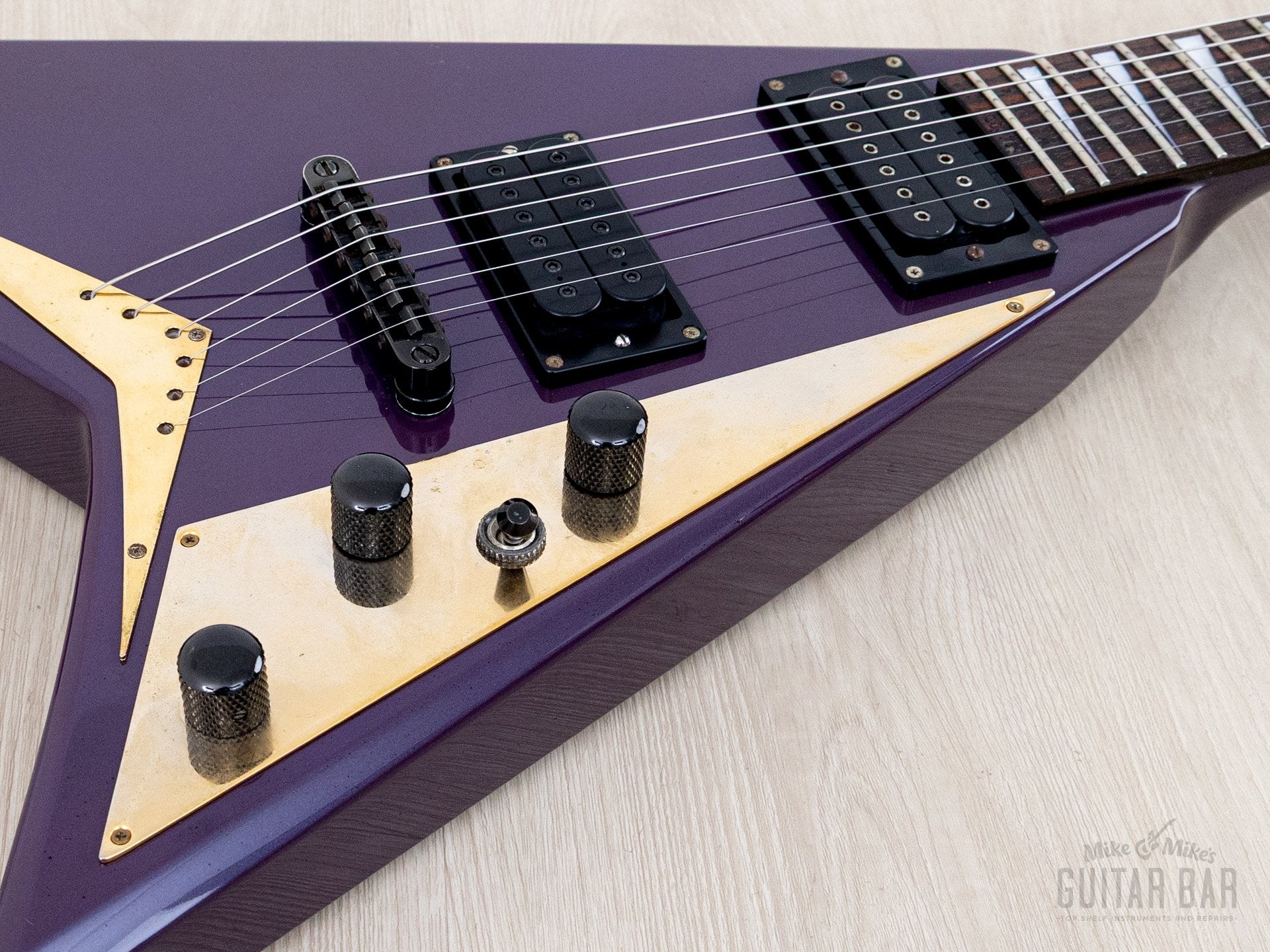 1993 Grover Jackson Randy Rhoads Standard V Blue Purple w