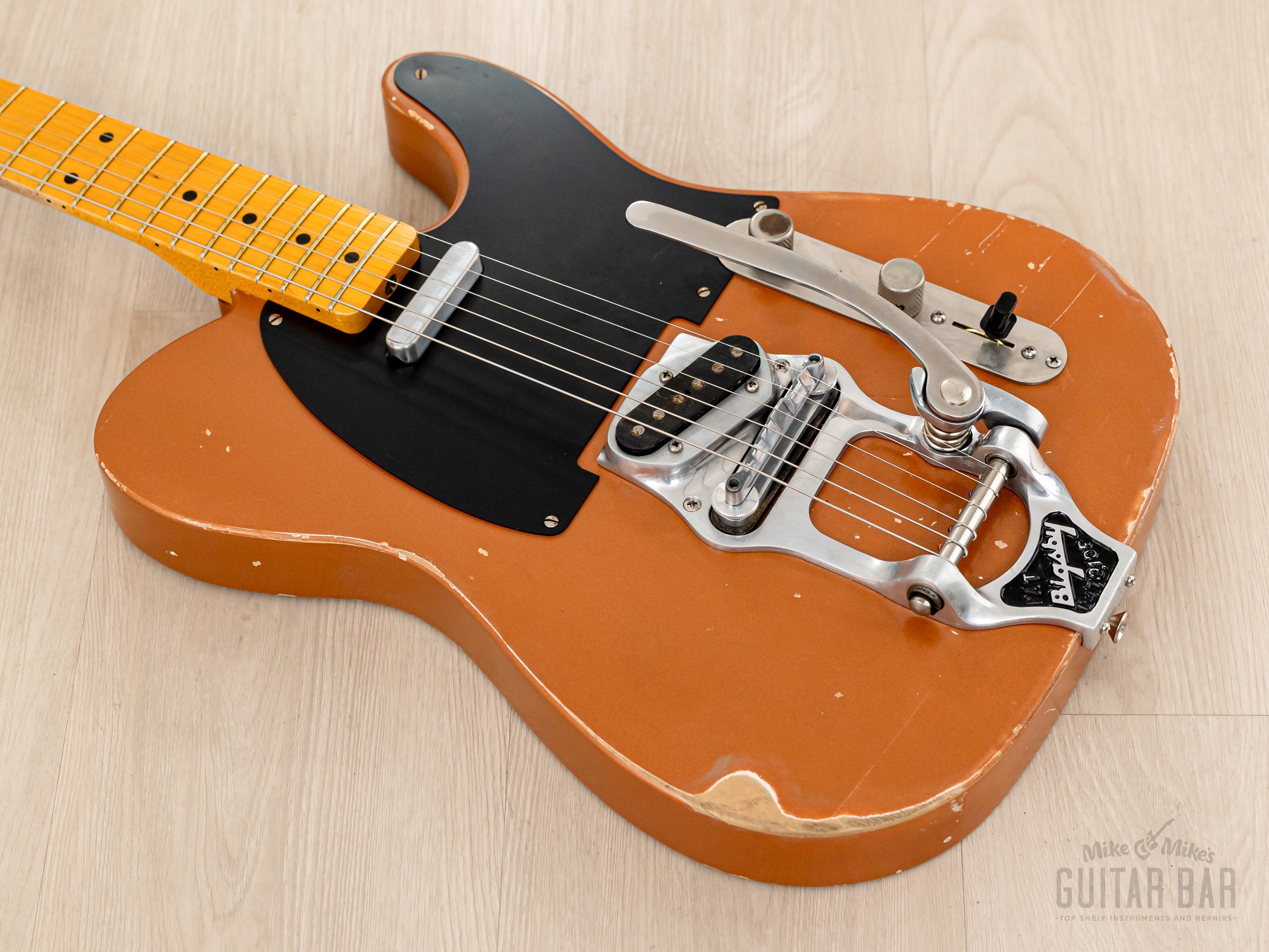 Telecaster Partscaster MJT Relic Copper Lacquer w/ Fender Licensed Neck, Lollar, Bigsby B16 & Case