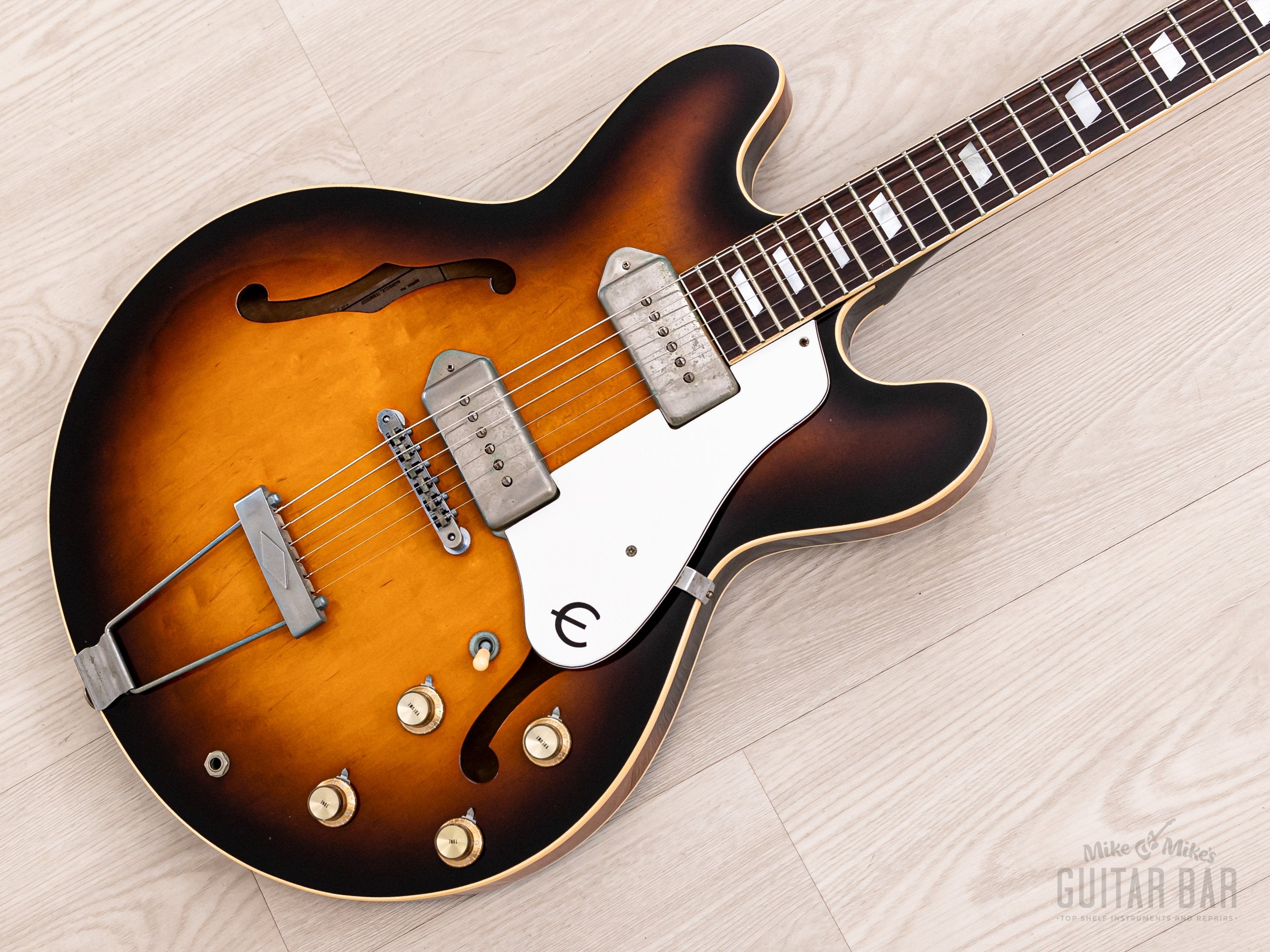 1986 Epiphone Casino Vintage Guitar Sunburst Figured Near-Mint w/ Case, Japan Matsumoku Pre-Elitist