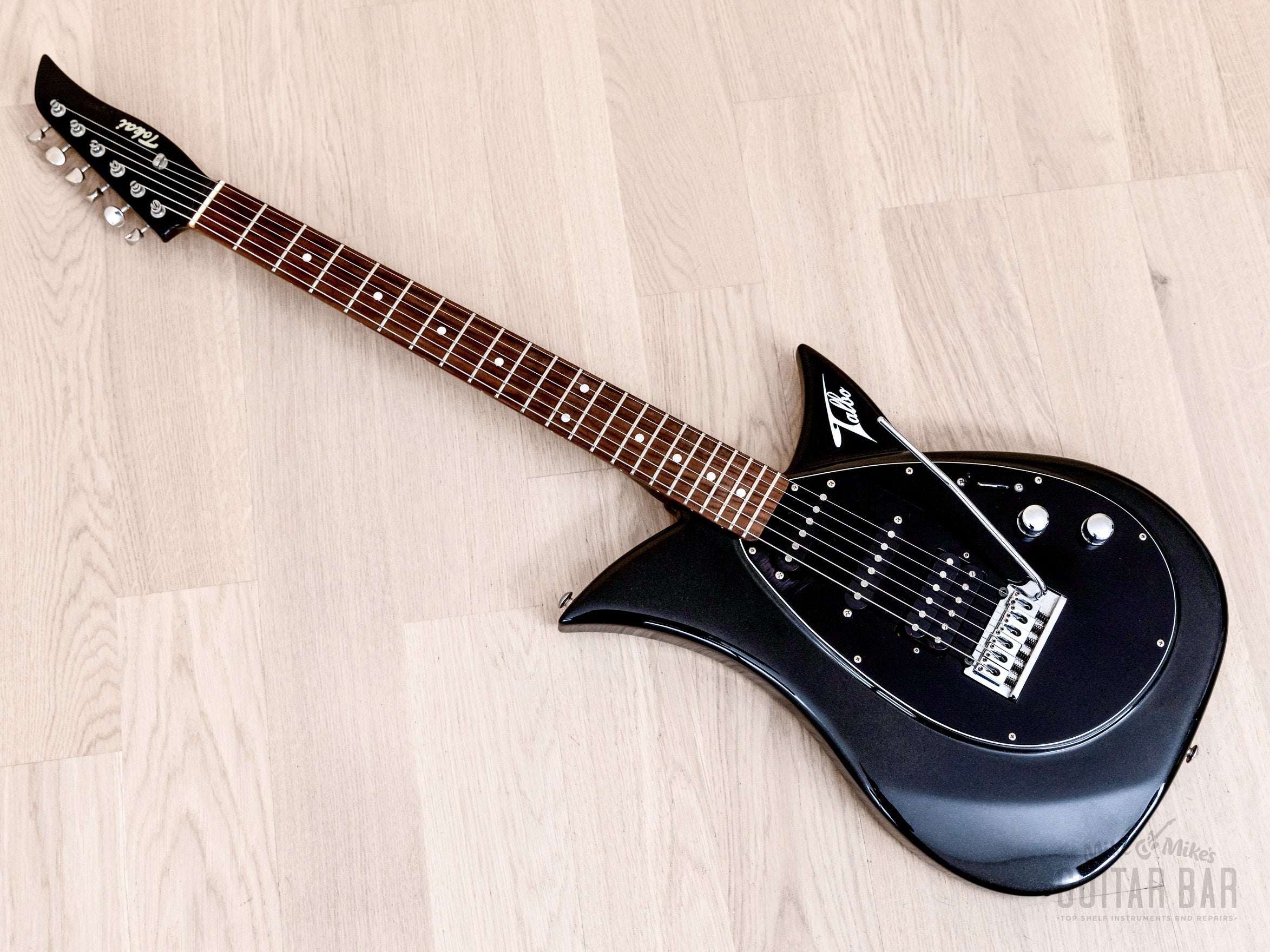 1990s Tokai Talbo A-125SH Aluminum Body Guitar Black Sparkle, Japan