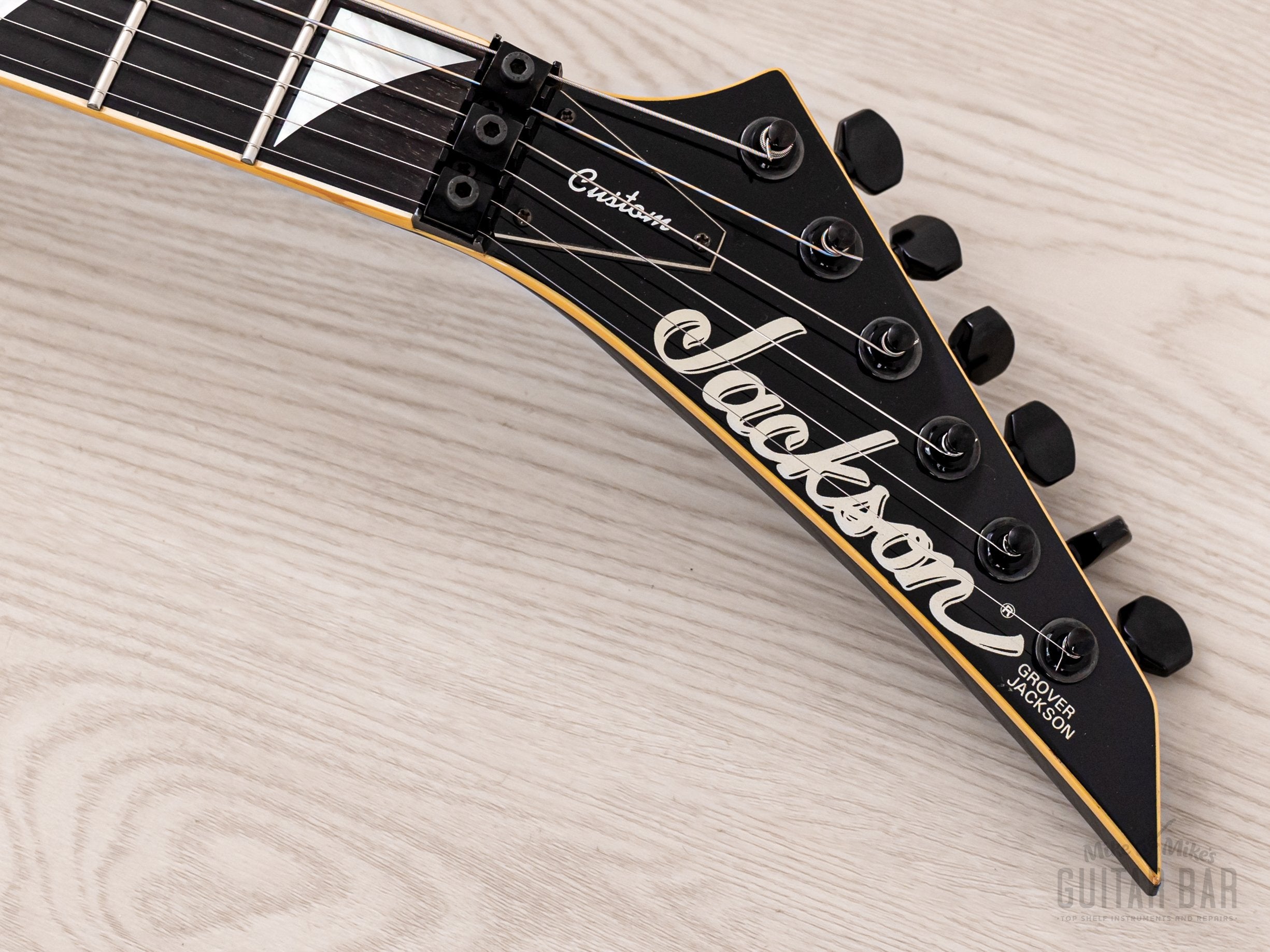 1991 Grover Jackson Randy Rhoads Custom V Metallic Black w/ EMGs, Case