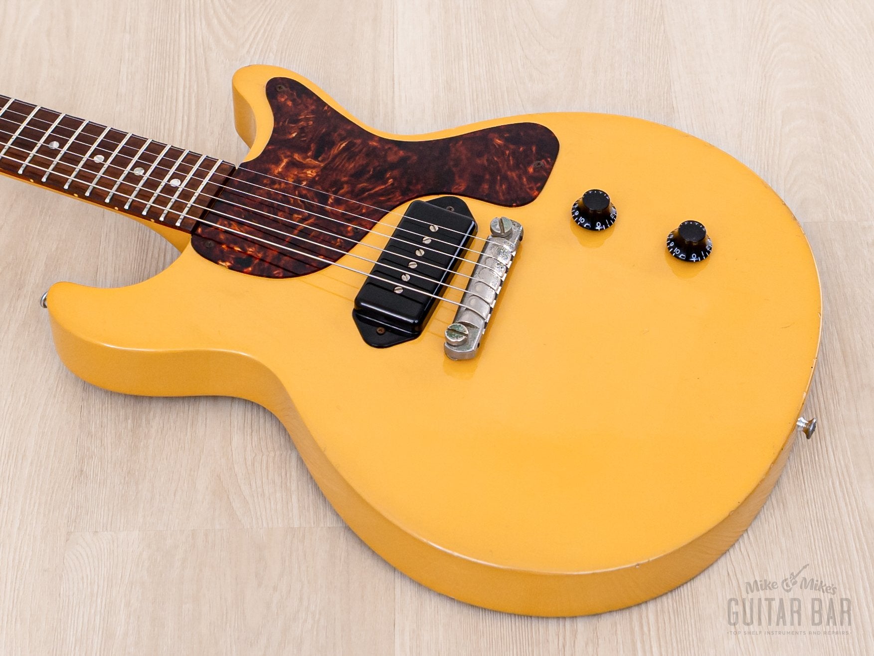 1996 Gibson Limited Edition Les Paul Junior Double Cut TV Yellow Yamano-Spec w/ ThroBak, Case