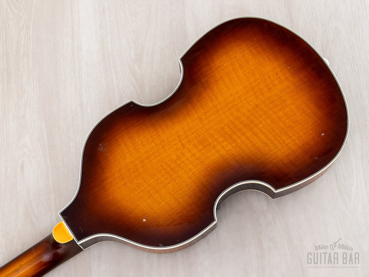 1960s Hofner 500/1 bass back of body