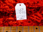 2016 Danocaster Single Cut Blackguard Butterscotch, hangtag spec sheet
