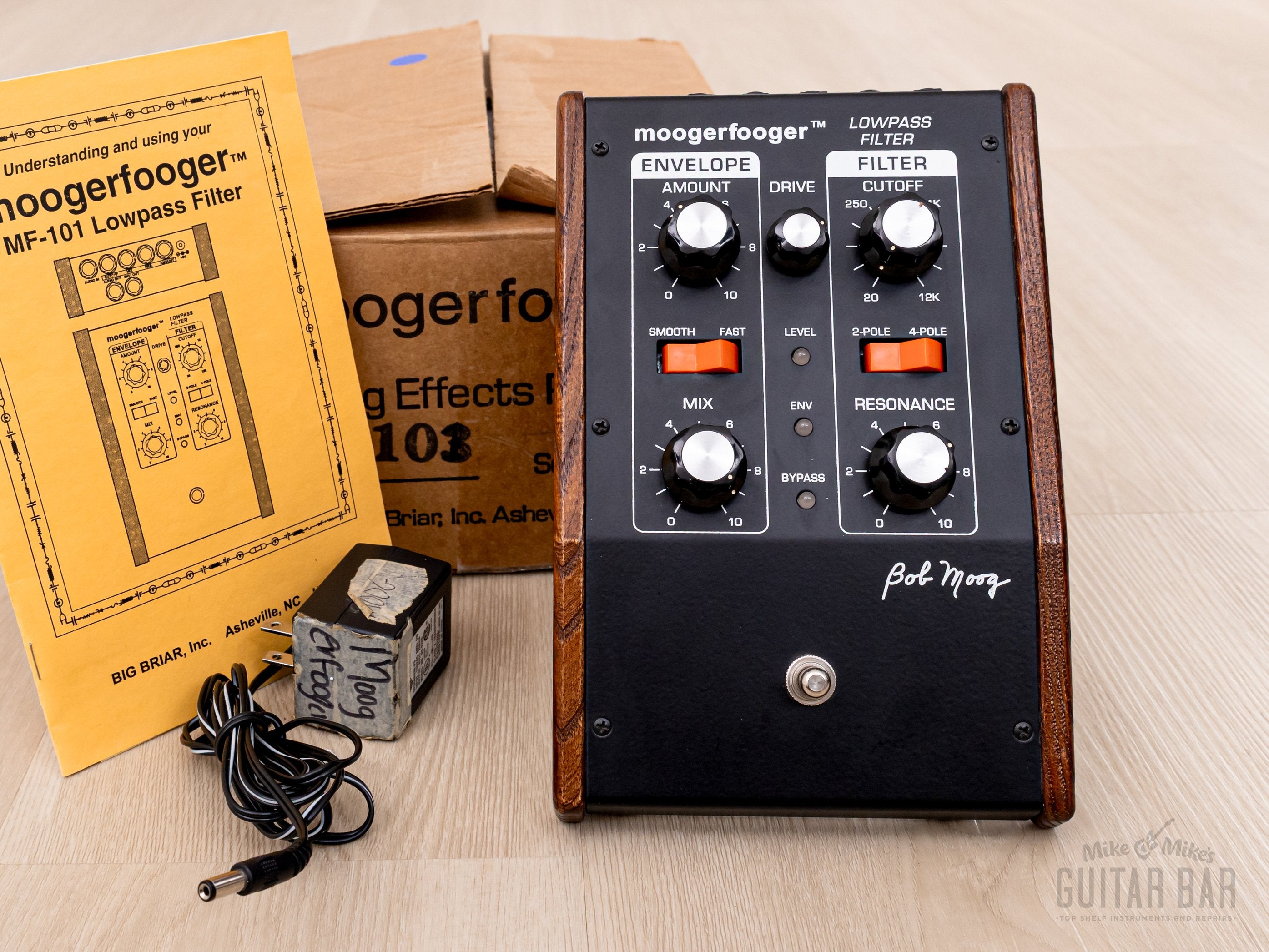 Moog Moogerfooger MF-101 Lowpass Filter Big Briar Near-Mint w/ Box, Power Supply, Paperwork