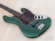 2023 Fender Traditional '60s Jazz Bass Aged Sherwood Green Metallic, reverse angled body view