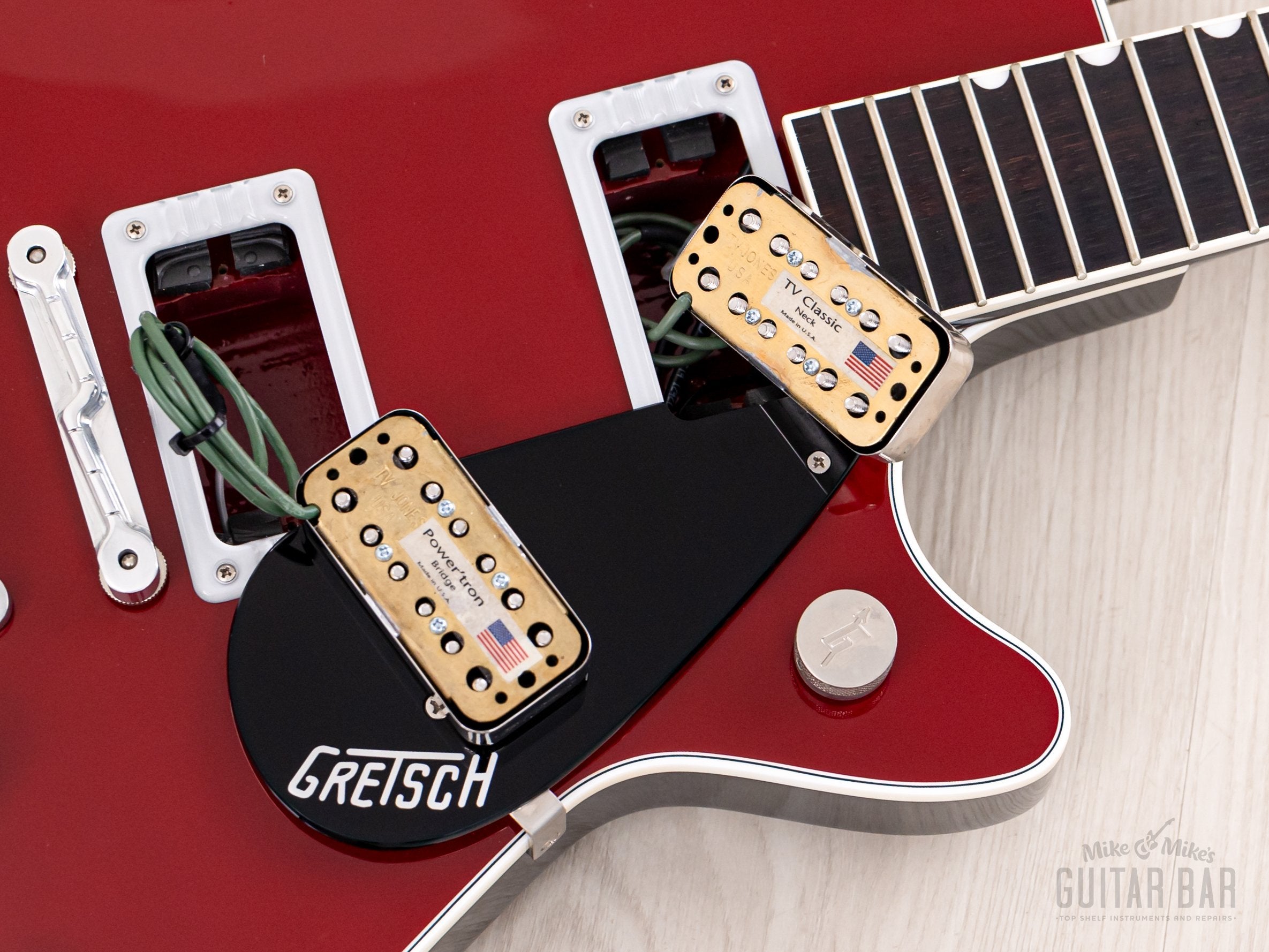 2017 Gretsch G6131T Players Edition Jet Firebird Red w/ TV Jones, Compton Bridge, Bigsby & Case