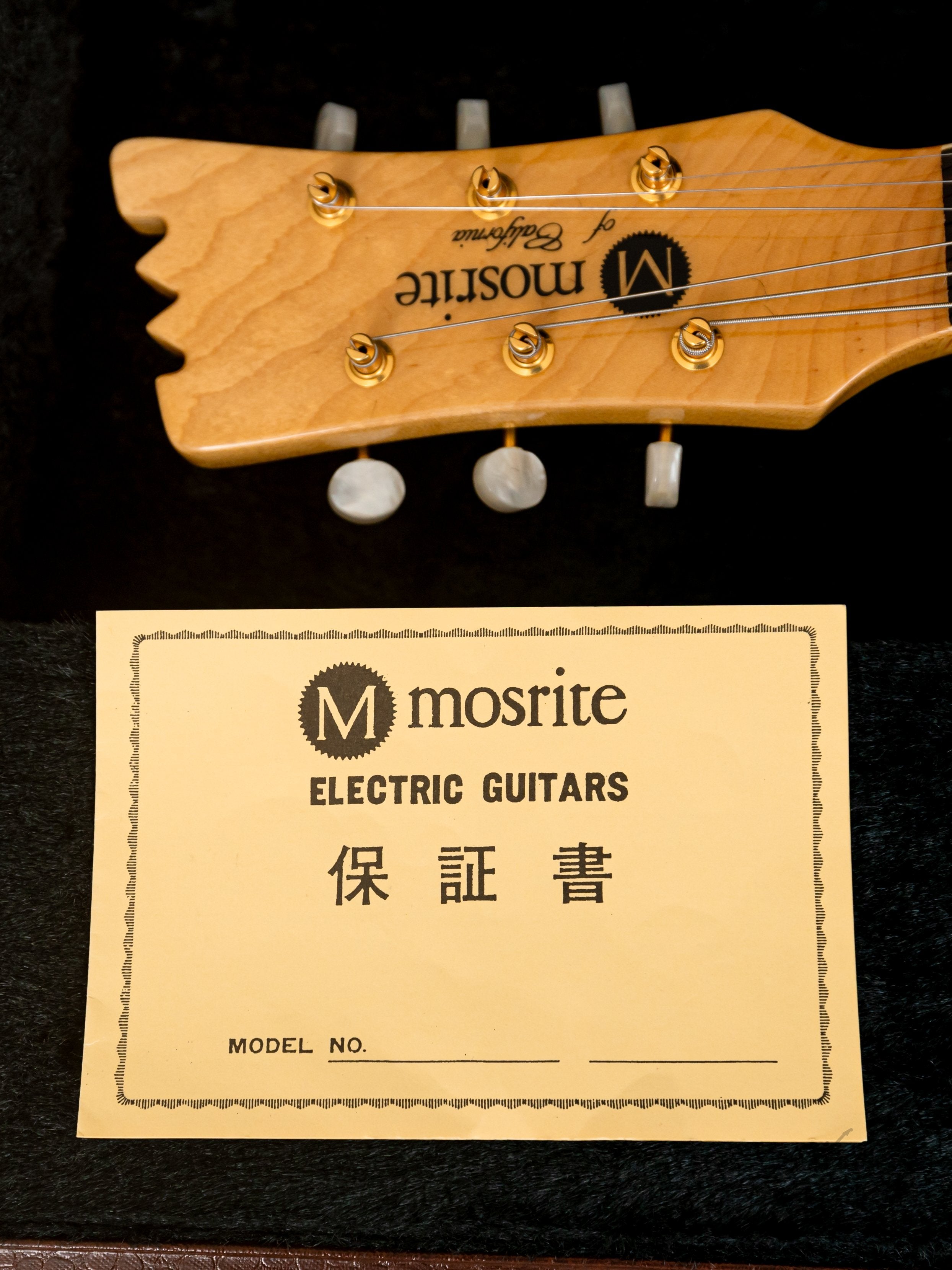 2000s Mosrite Ventures Model Super Custom '65 Pearl White w/ Gold Hardware, Vibramute & Case, Japan Kurokumo