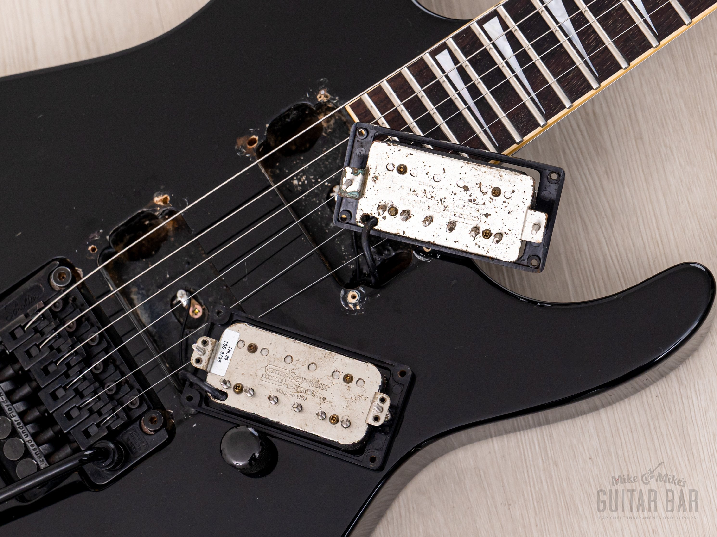 2002 Jackson Stars Soloist SL-J2 Neck Through Guitar Black w/ Seymour Duncan, Floyd Rose & Case