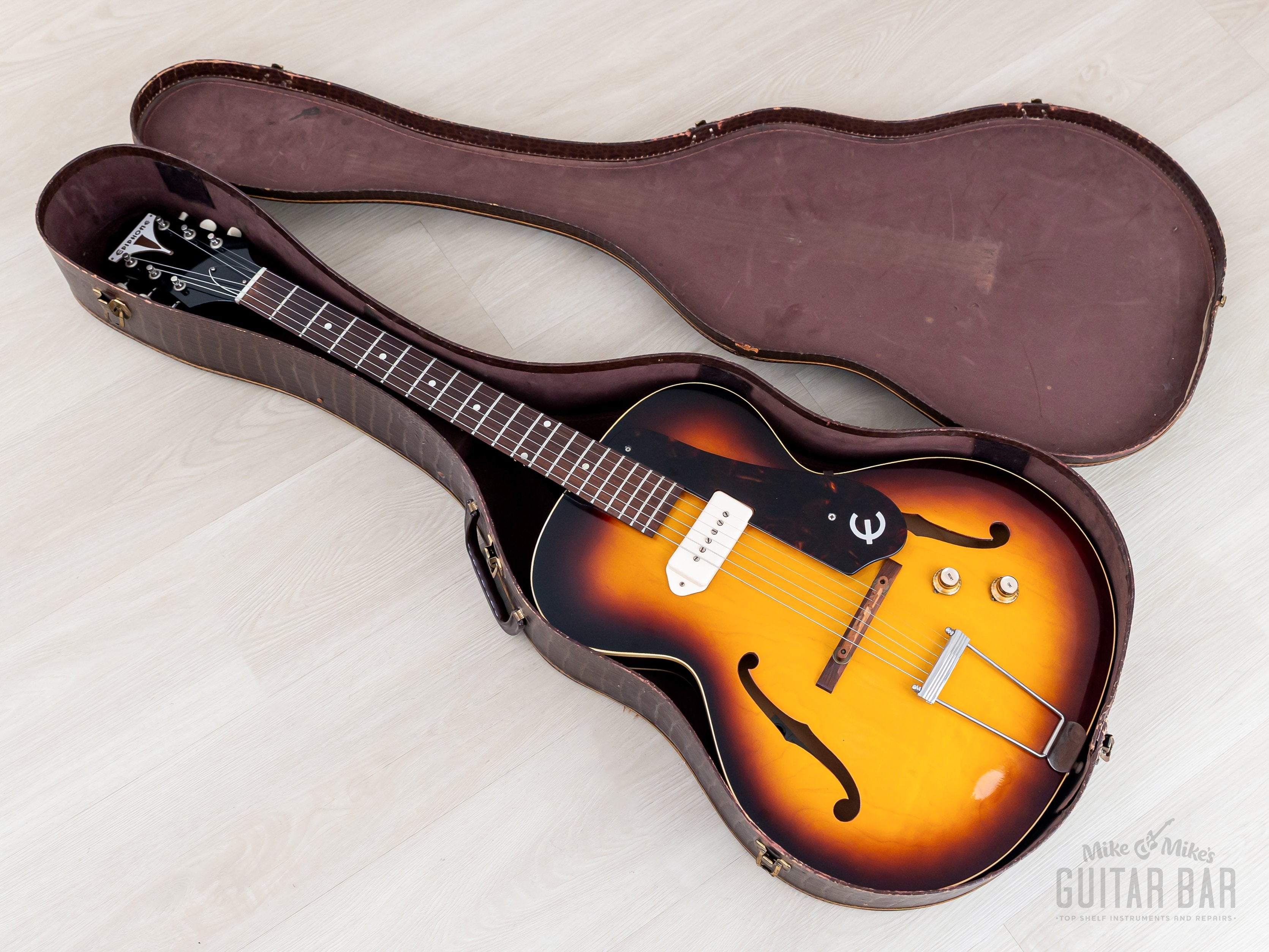1961 Epiphone Century E-422T Vintage Thinline Hollowbody Guitar Sunbur