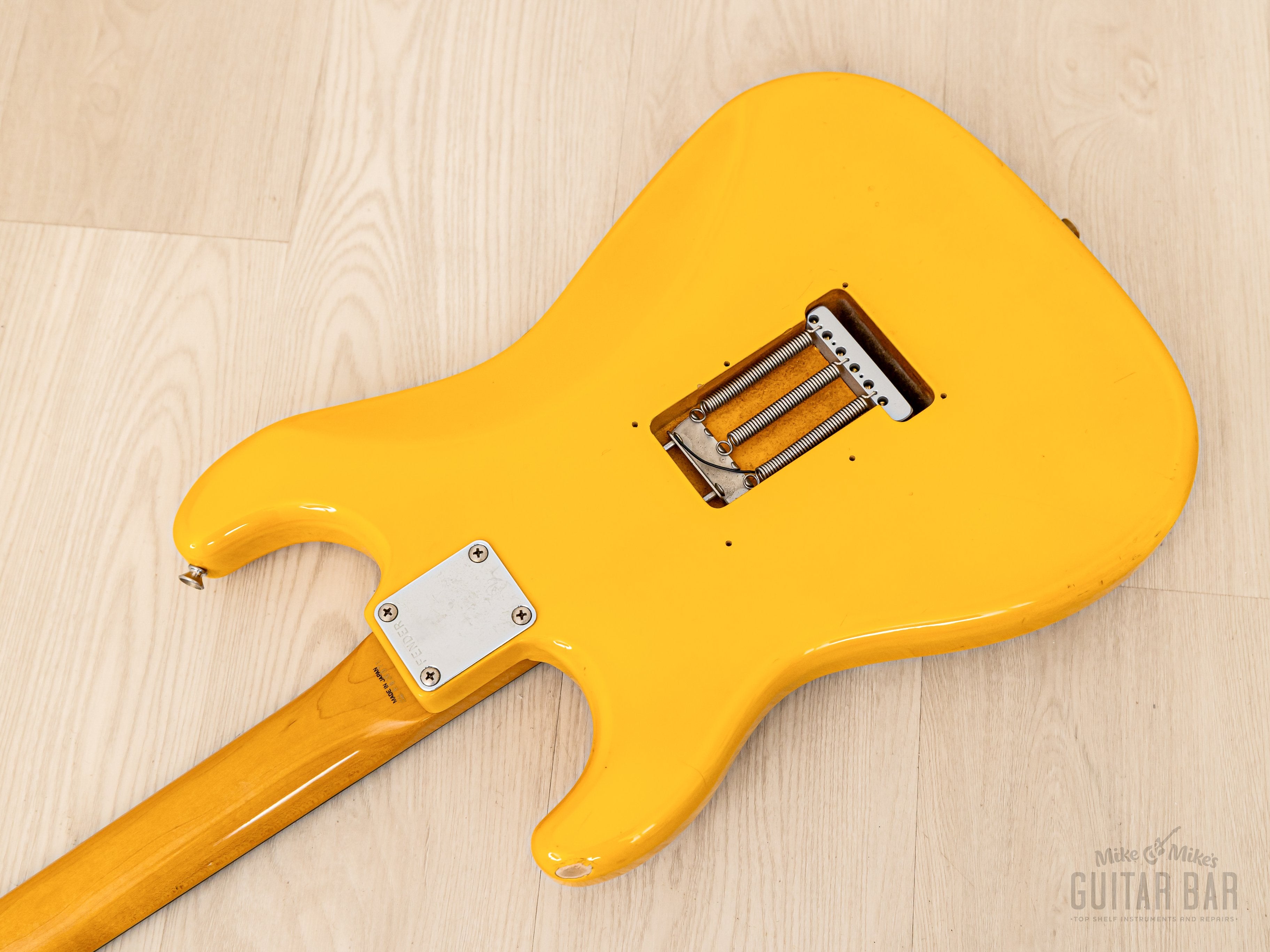 1988 Fender Stratocaster '62 Vintage Reissue ST62-55 Rebel Yellow, Japan MIJ Fujigen
