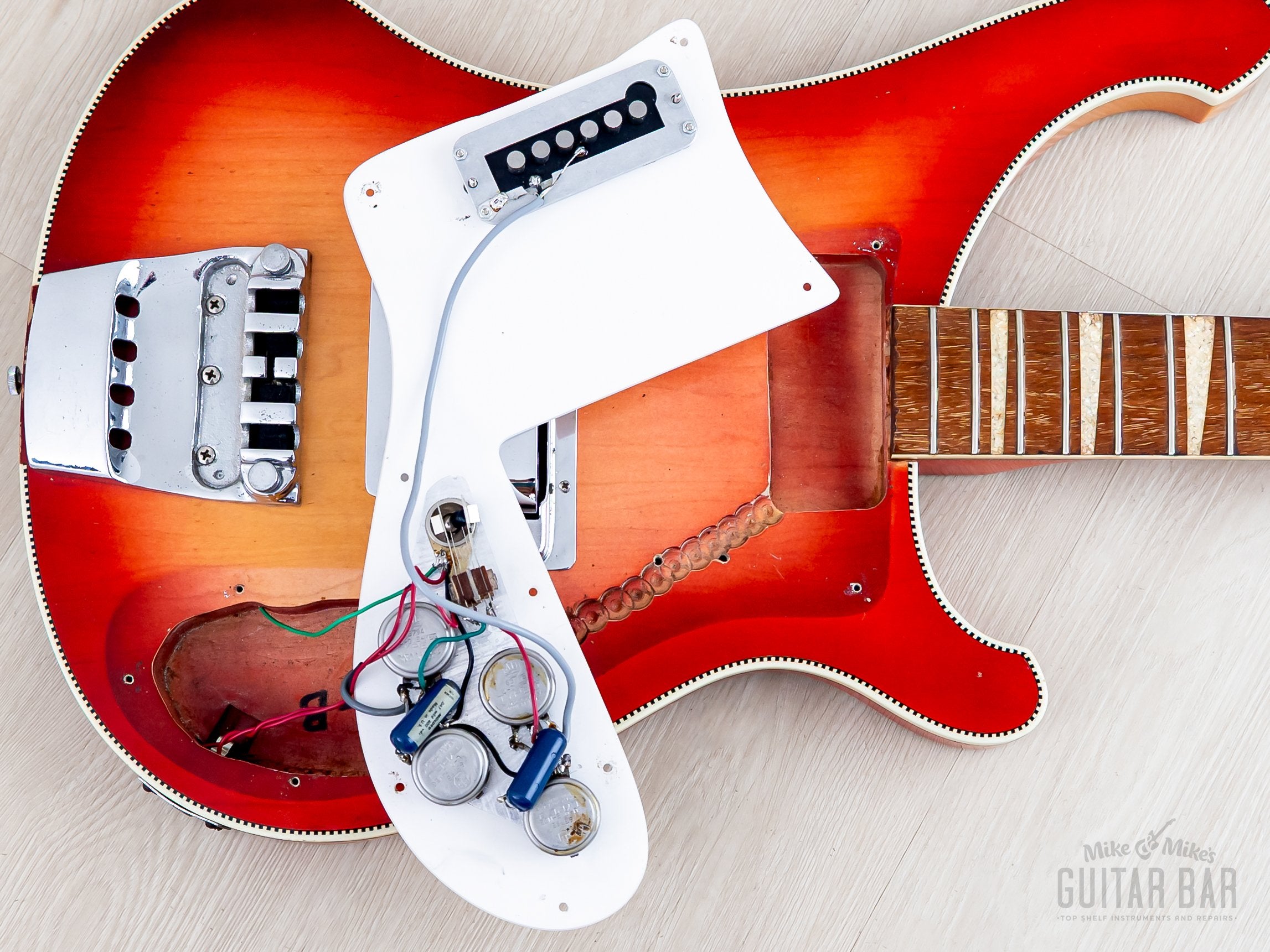 1965 Rickenbacker 4001 Vintage Neck Through Bass Fireglo w/ Case