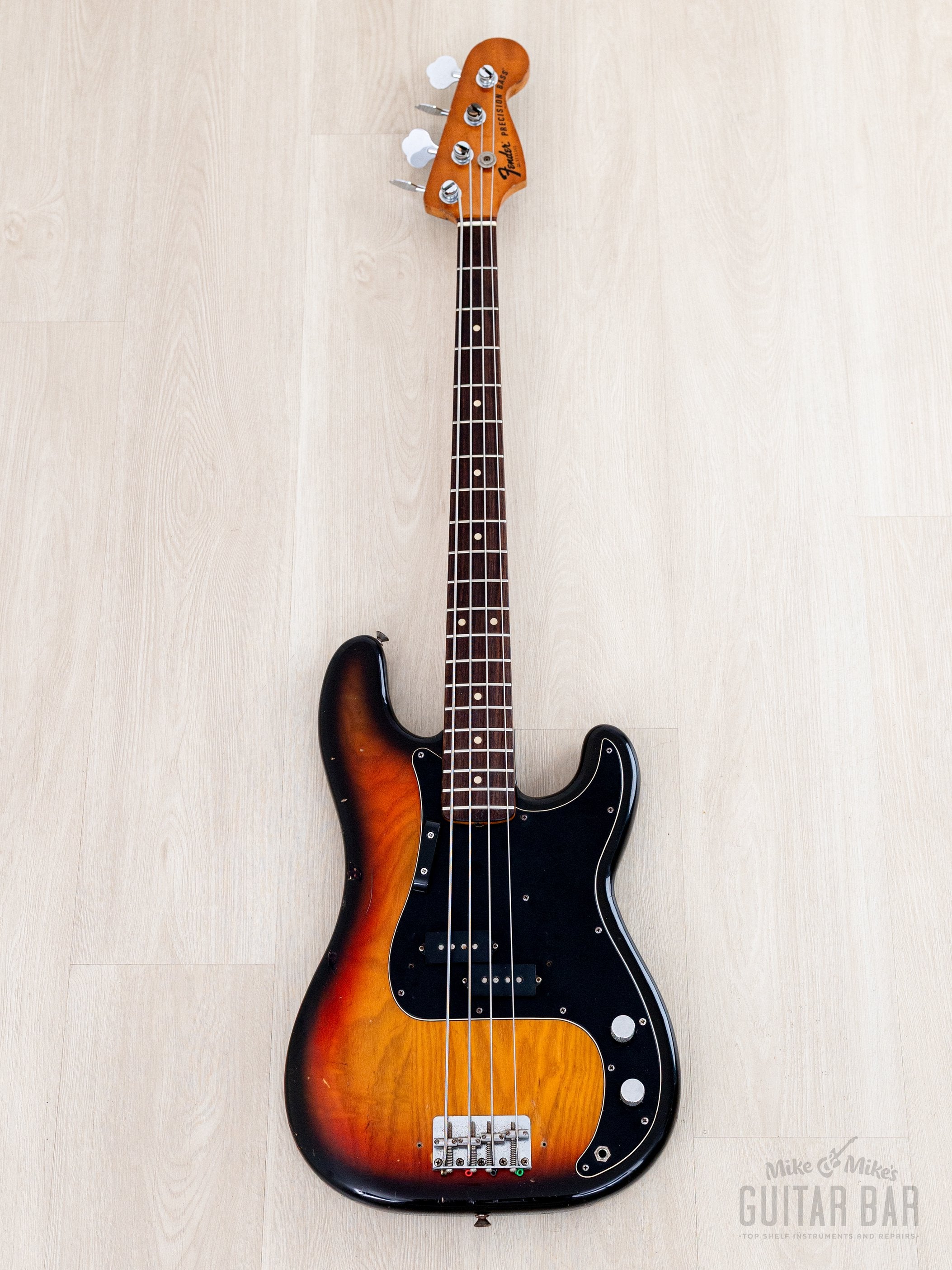 1978 Fender Precision Bass Sunburst Vintage Bass, 100% Original w/ Cas