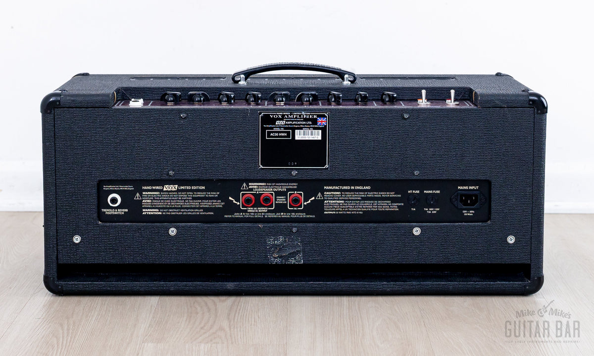 Vox AC30HWH rear panel