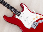 1984 Tokai Goldstar Sound TST-70 Metallic Red, body angled view