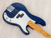 Reverse angled view of blue body