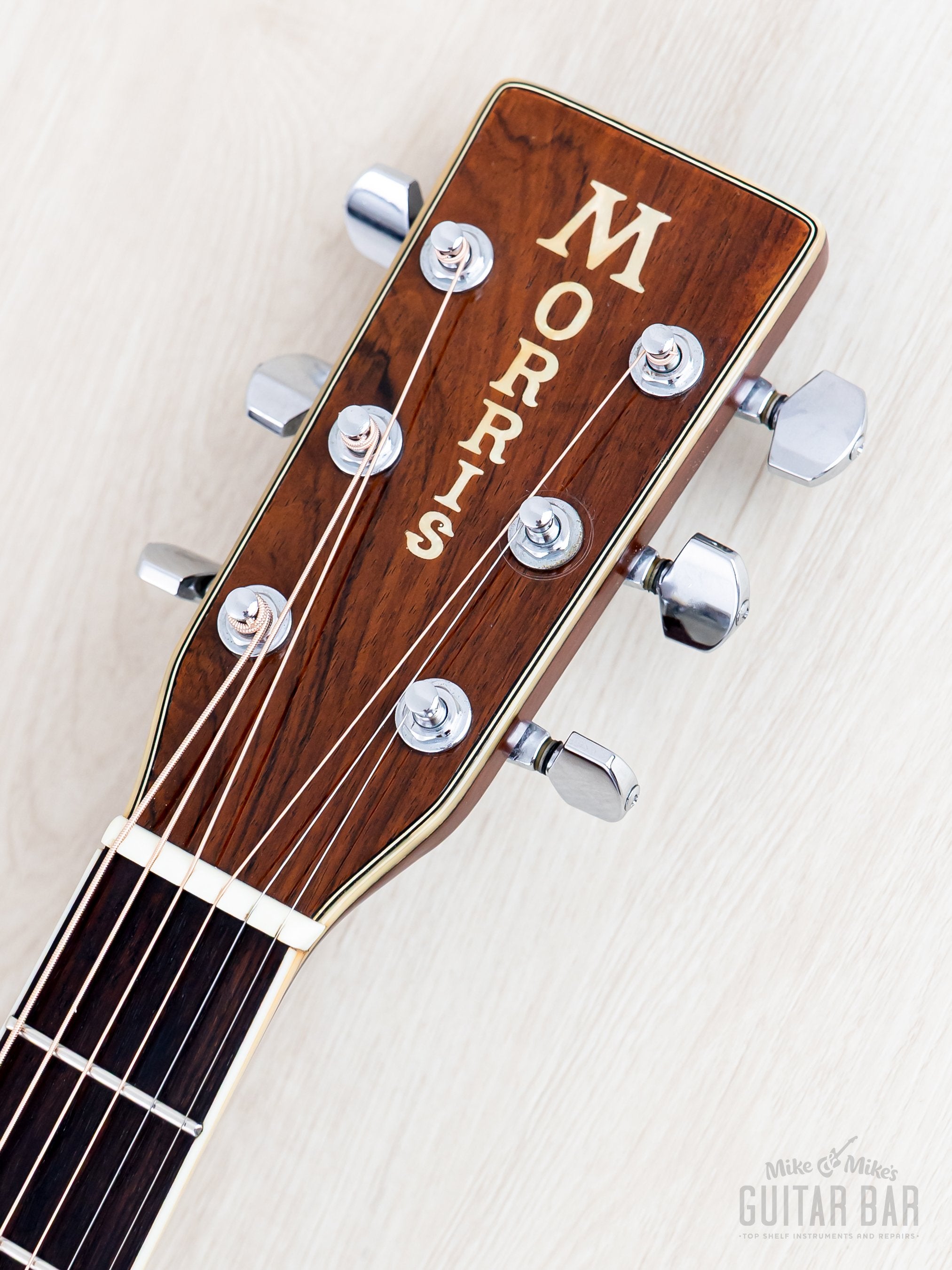 1970s Morris W-40 Vintage Dreadnought Acoustic Guitar, Rosewood & Spru