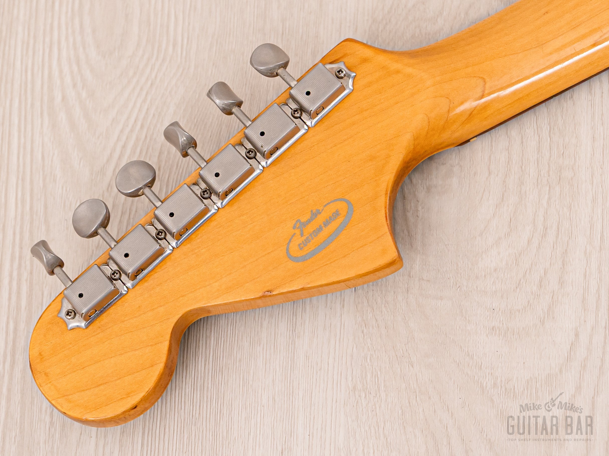 1993 Fender Order Made Jaguar '62 Vintage Reissue JG66 Shoreline Gold + Headstock w/ Case, Japan MIJ Fujigen