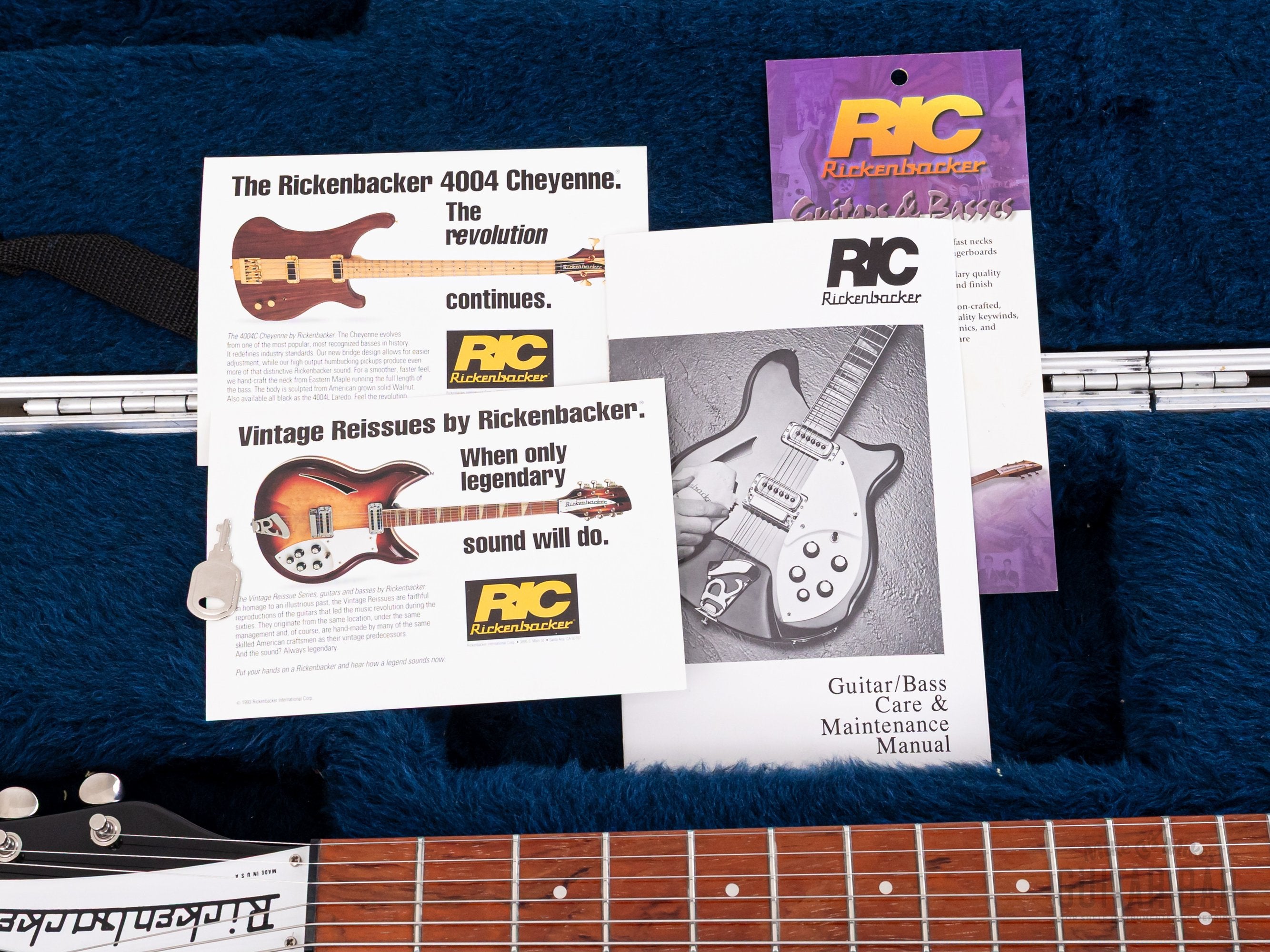 1998 Rickenbacker Rose Morris Model 1997 Jetglo w/ Toaster Tops, Hangtags & Case