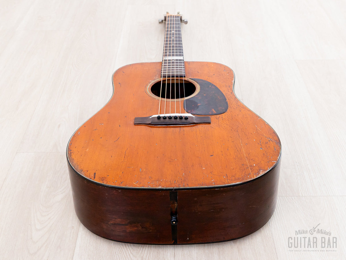 1960 Martin D-18 - lower bout end