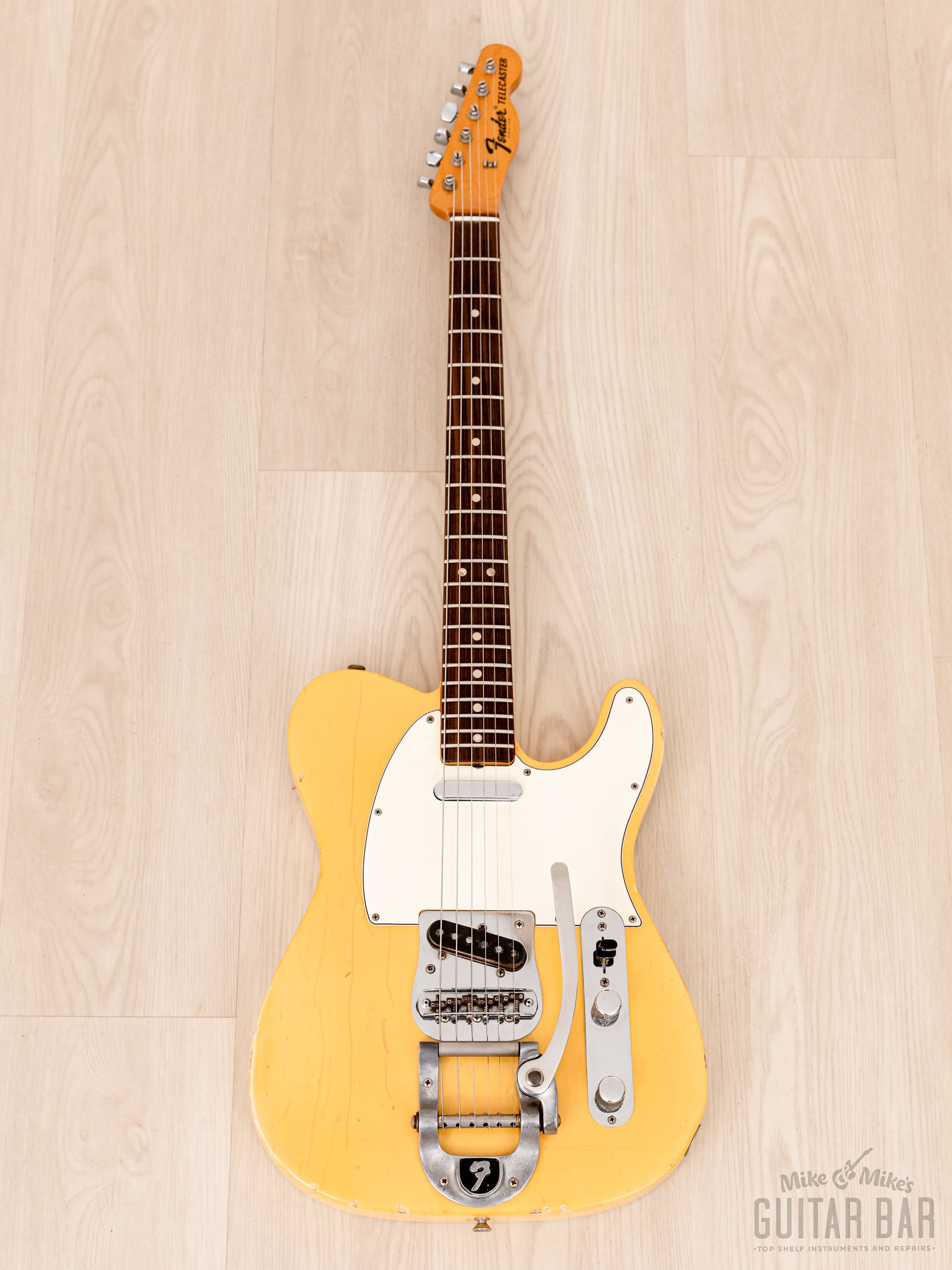 1968 Fender Telecaster Vintage Guitar Blonde Ash Body w/ Bigsby, Case