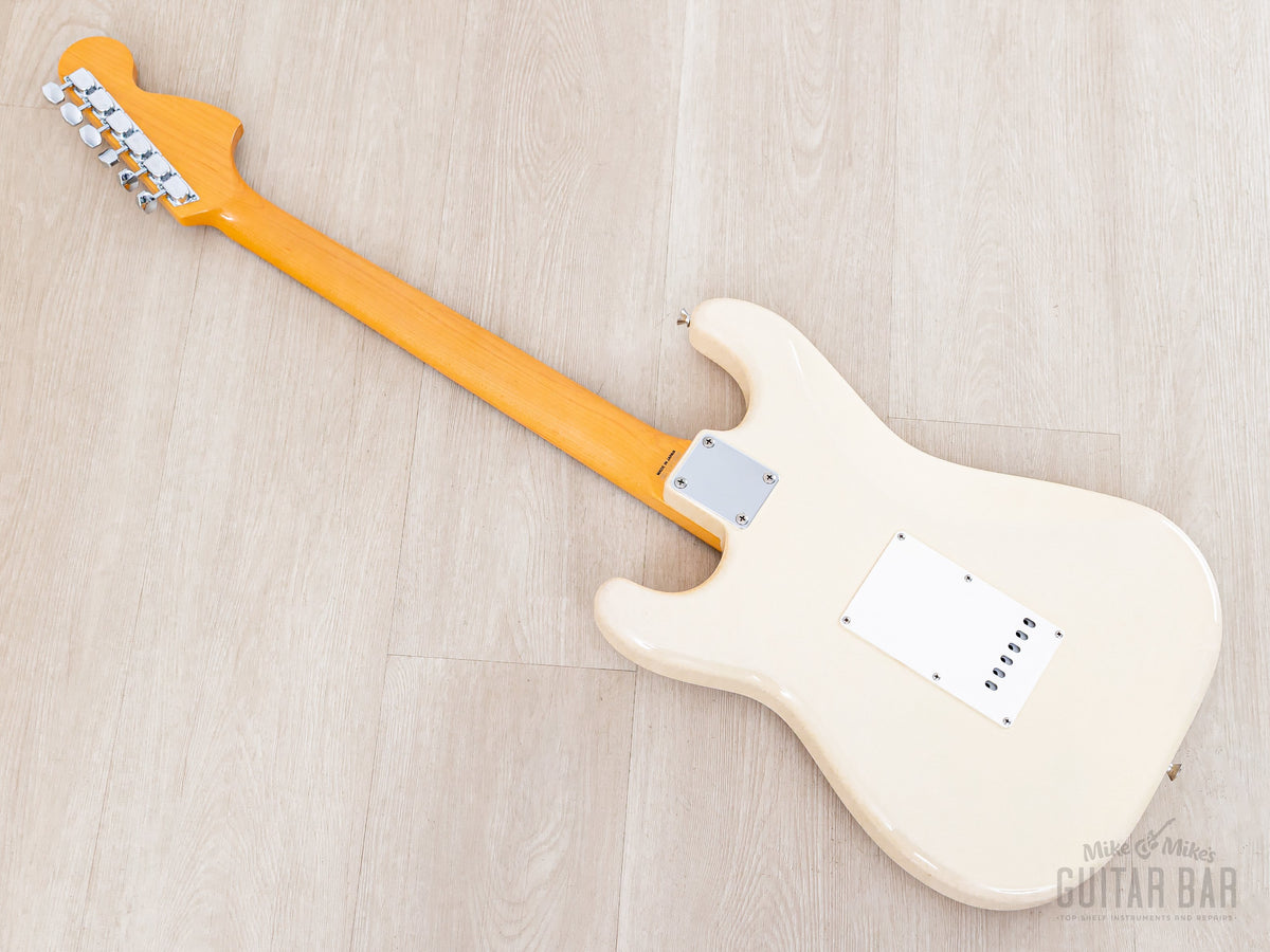 Back of the Stratocaster with maple neck