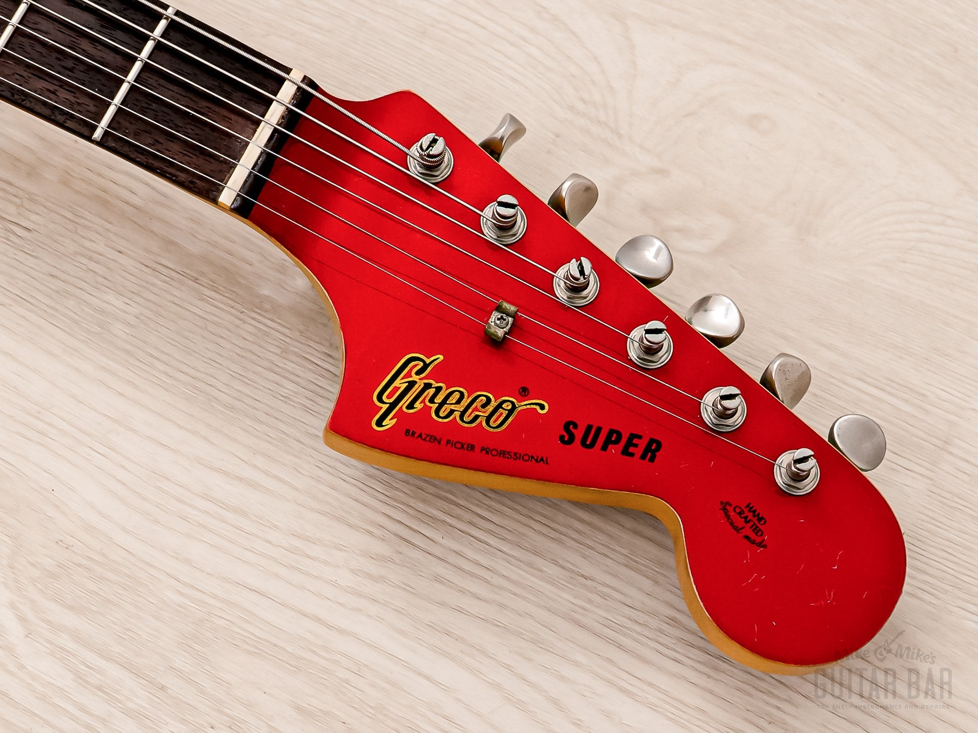 1980 Greco Super Real JG700 Jaguar Vintage Guitar Candy Apple Red Ash, Pre-JV Japan Fujigen