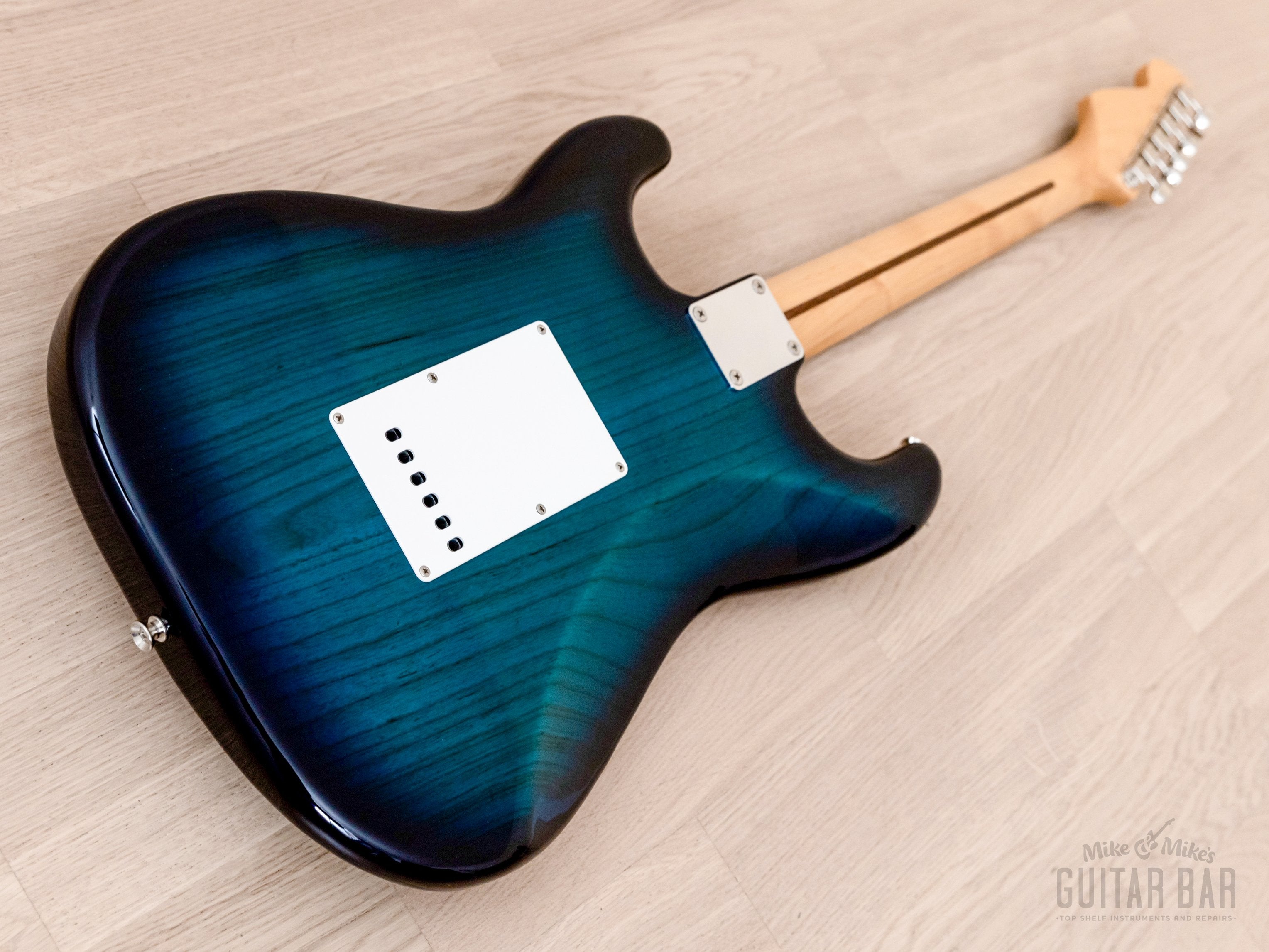 2014 Tokai Goldstar Sound AST-118 S-Style Electric Guitar Ash Body Blue Burst, Japan