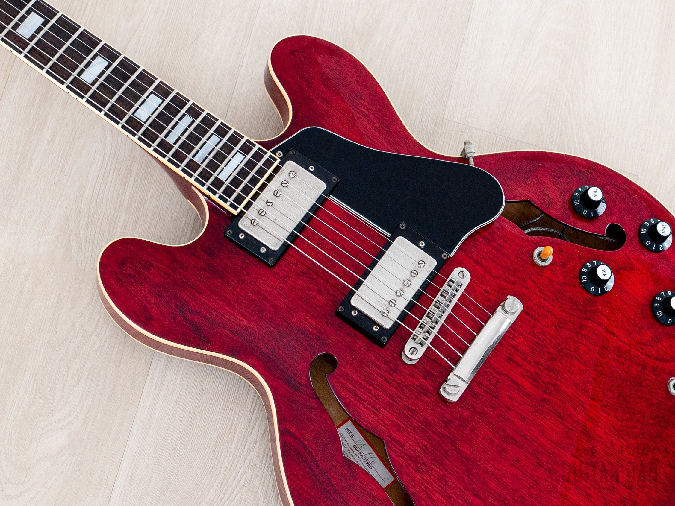 1979 Greco SA-550 Vintage ES Guitar Cherry, Near-Mint w/ Maxon U-1000