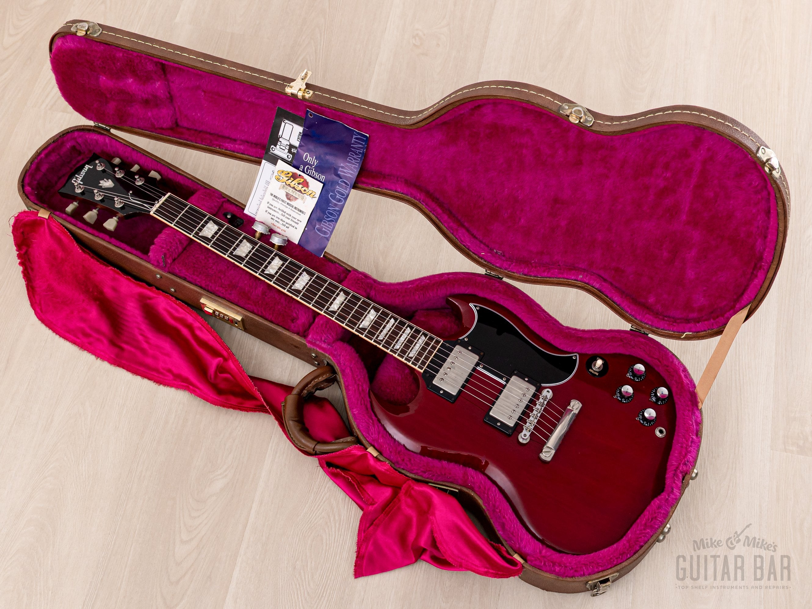1997 Gibson ‘61 SG Standard Cherry w/ 57 Classic PAFs, Hangtags & Case