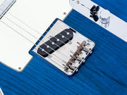 2016 Fender Classic 60s Telecaster Custom Trans Blue, bridge pickup and bridge close-up