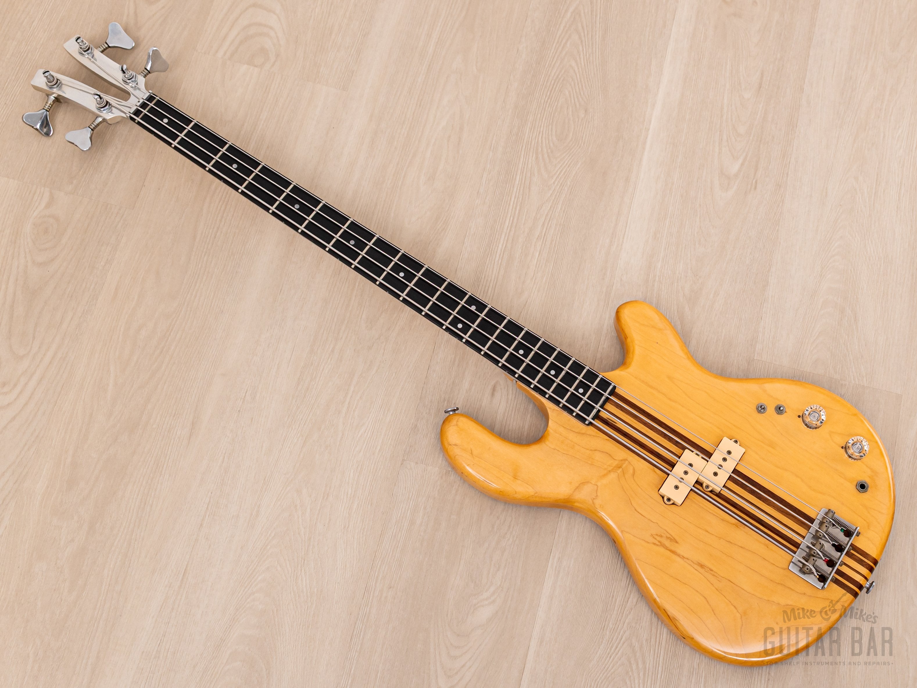 1979 Kramer DMZ 4000 Vintage Aluminum Neck Bass Natural w/ Case