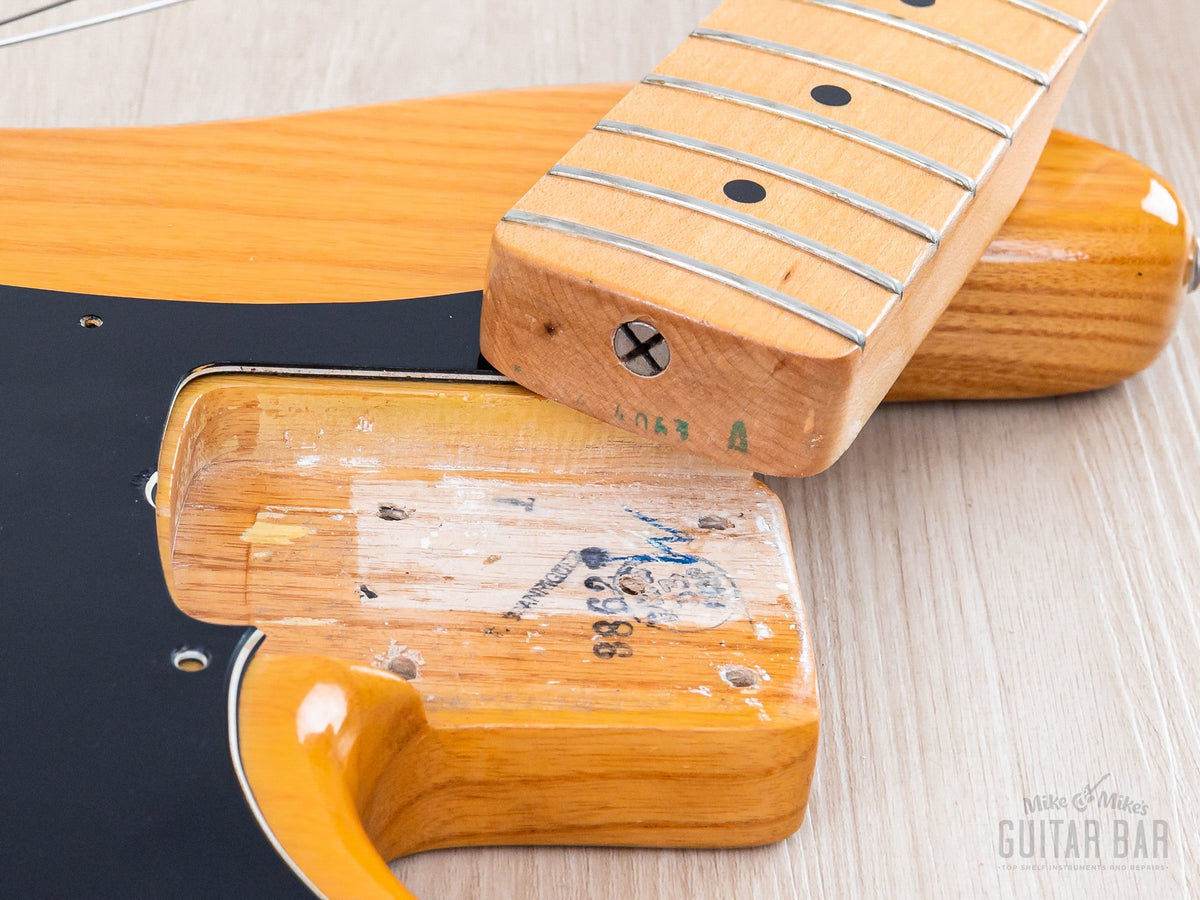1976 Fender Precision Bass neck heel and pocket
