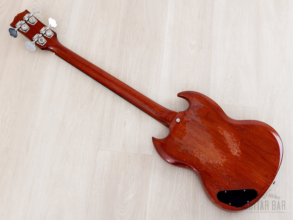 1964 Gibson EB-0 bass - back angle