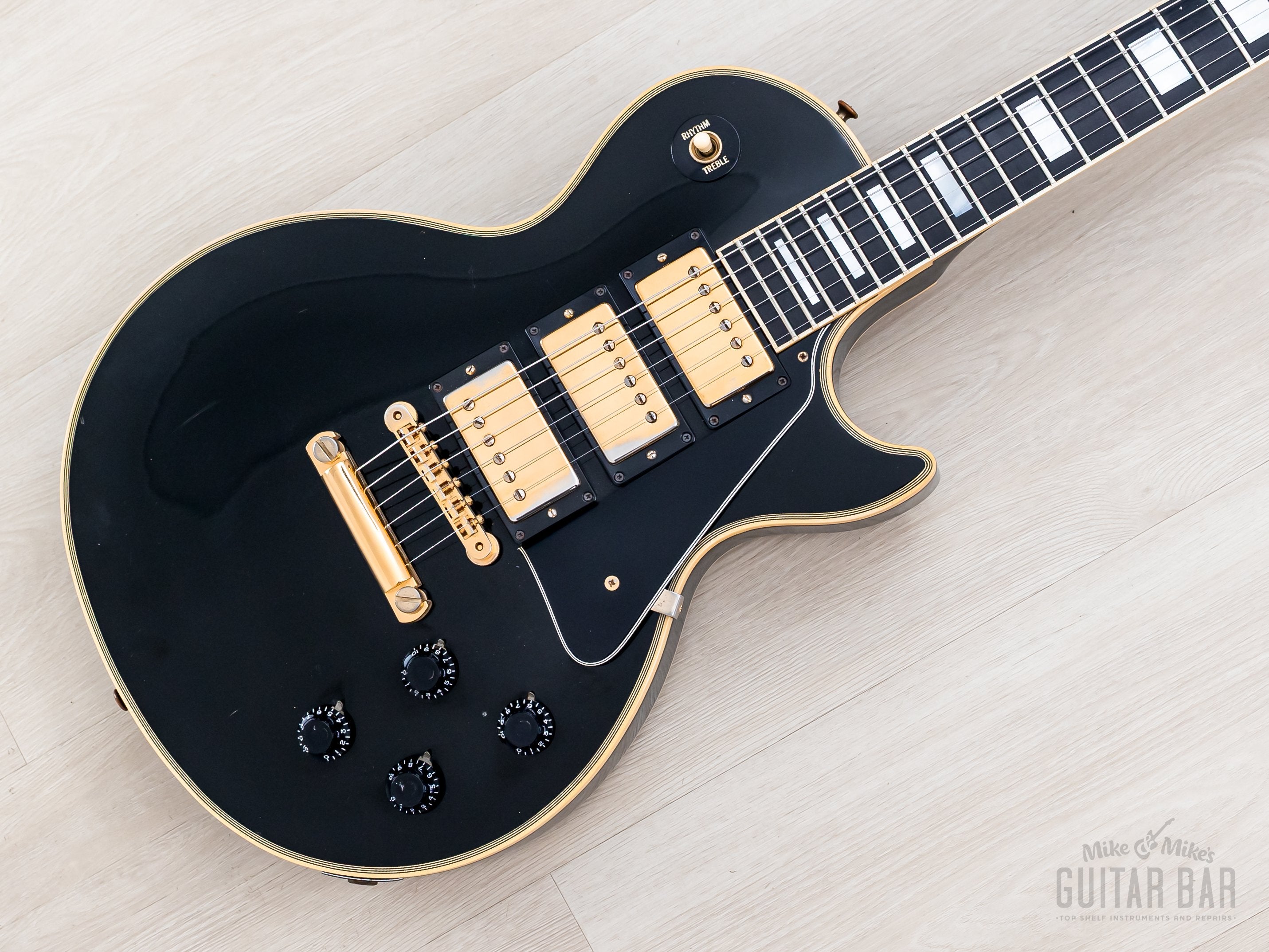 1992 Gibson Pre-Historic '57 Les Paul Custom 3 Pickup Black Beauty w/